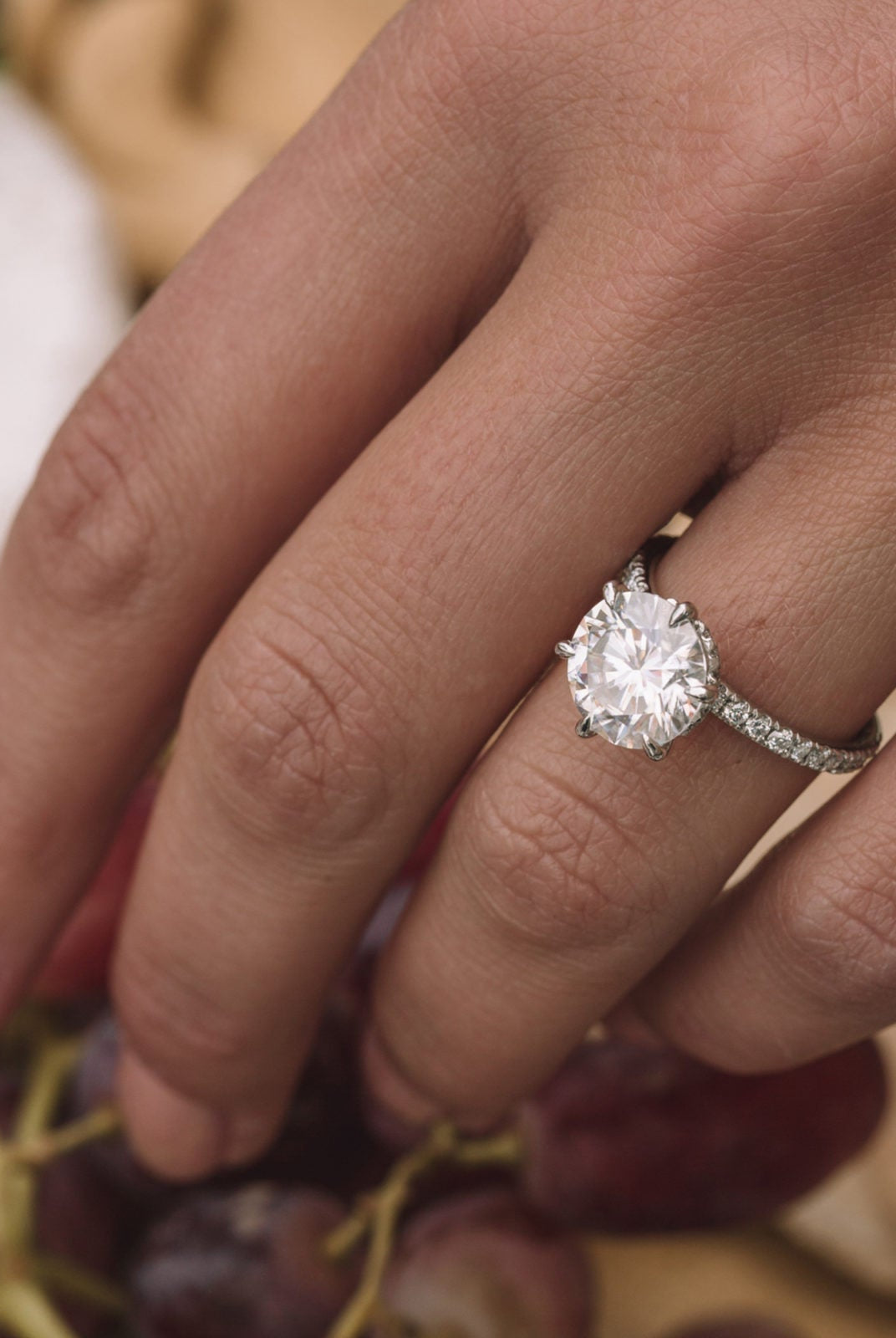 Moissanite anniversary band NY