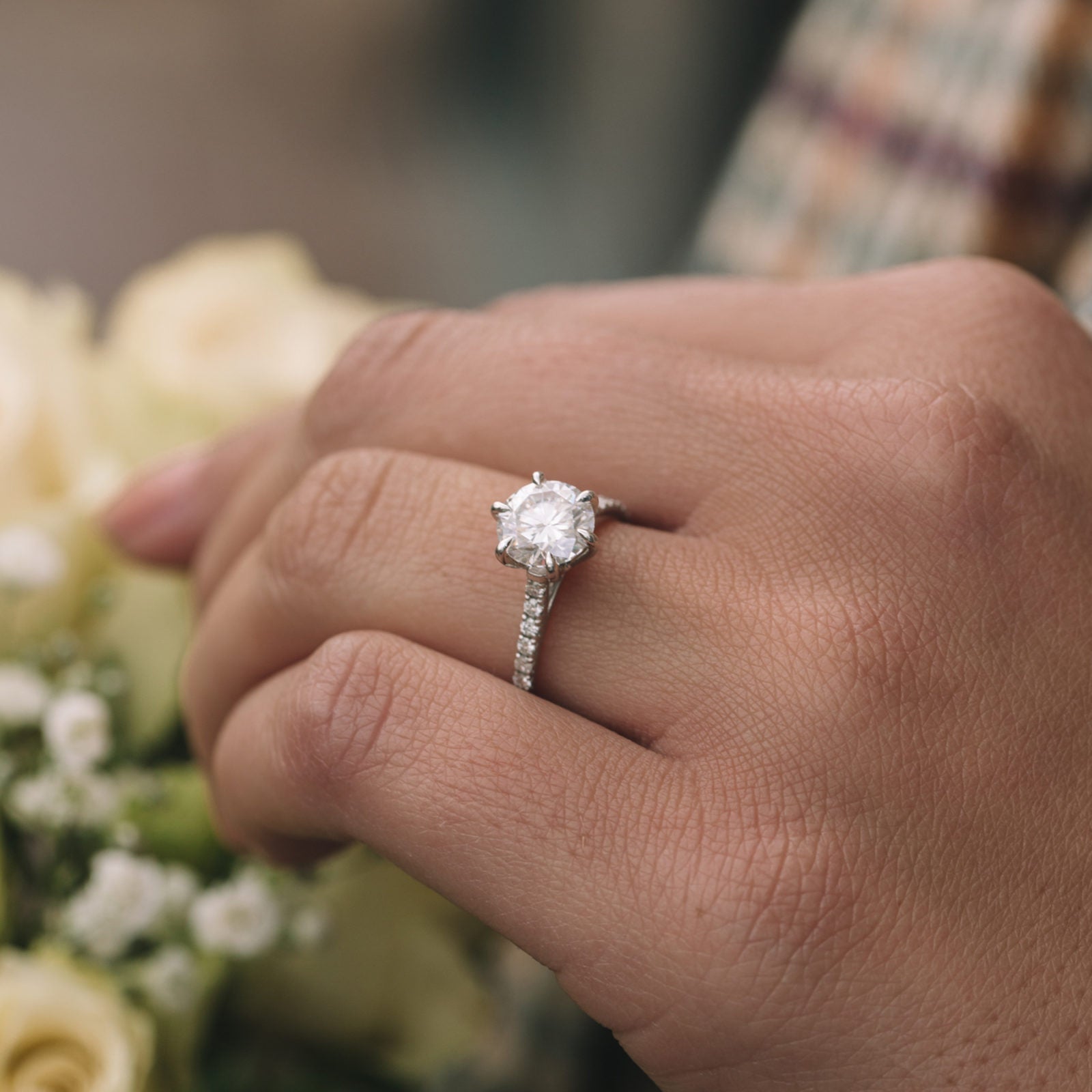 Moissanite jewelry set for wedding anniversary celebration gifts picks