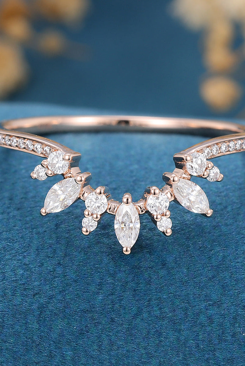 2-0-ct-marquise-round-shaped-moissanite-curved-wedding-band