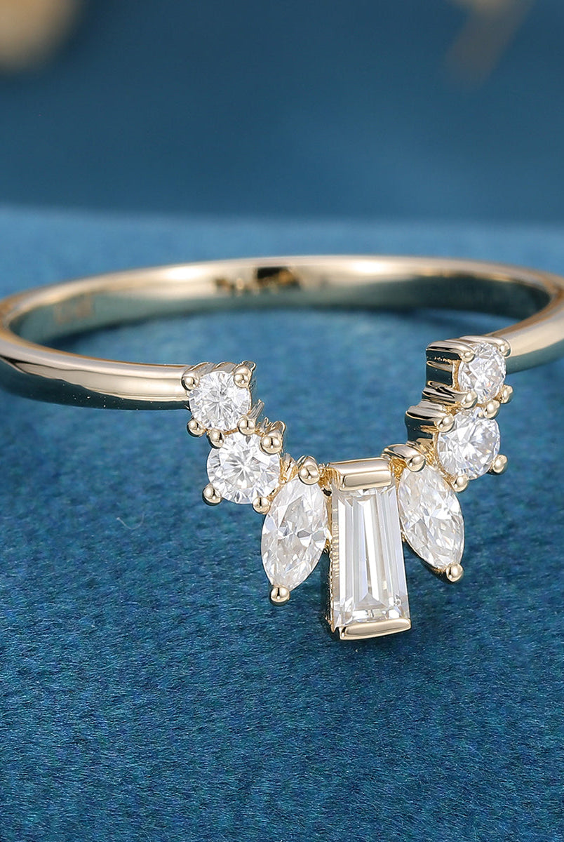 round-marquise-baguette-shaped-moissanite-curved-wedding-band