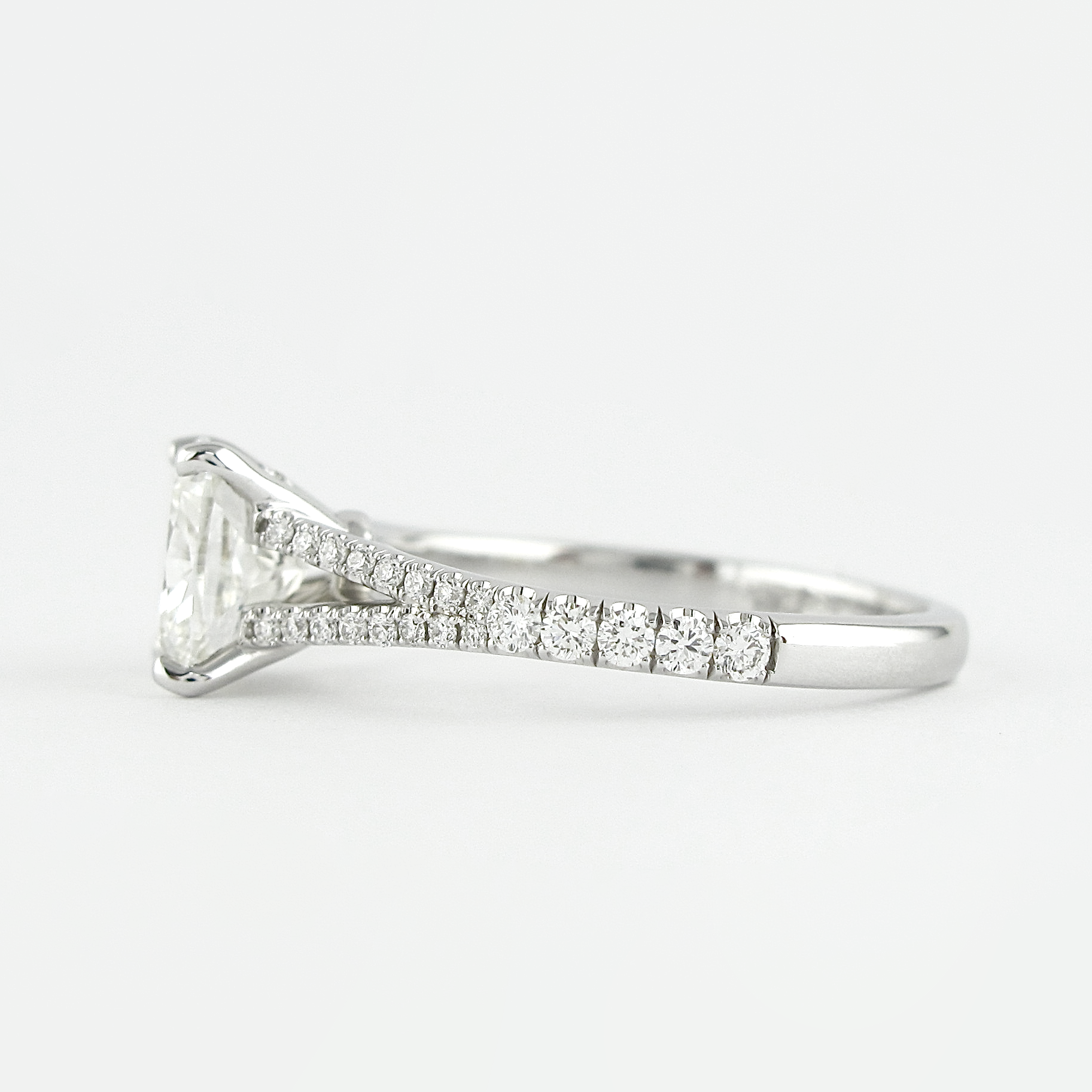 Hidden Halo Engagement Ring