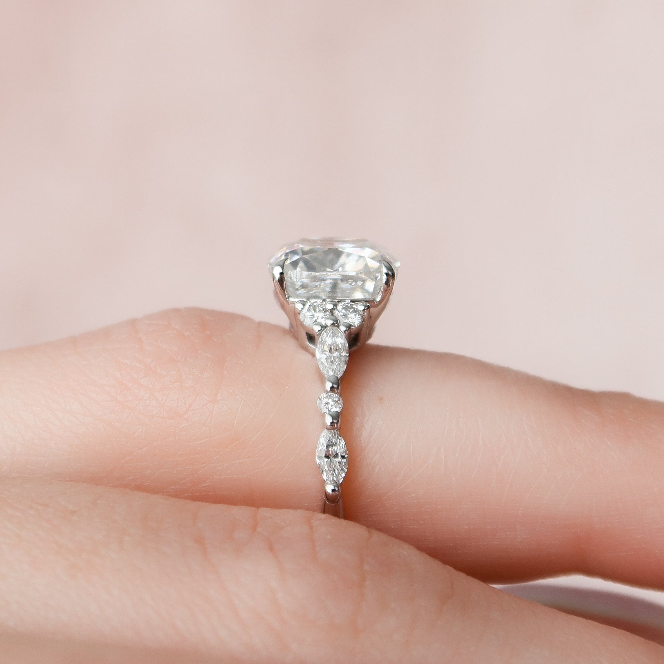 Cushion Cut Proposal Ring
