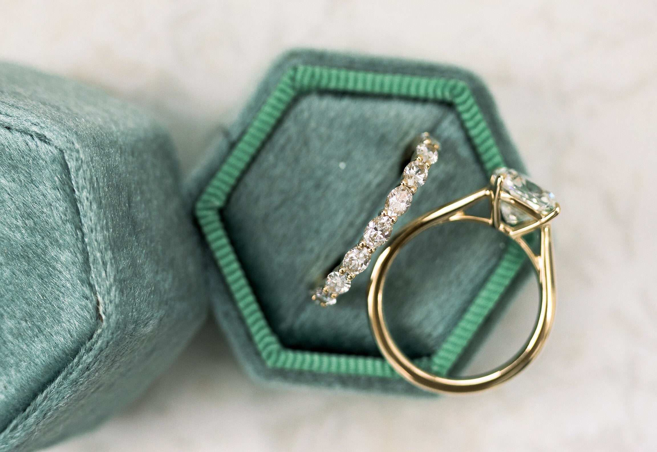 Cushion Moissanite Engagement Ring