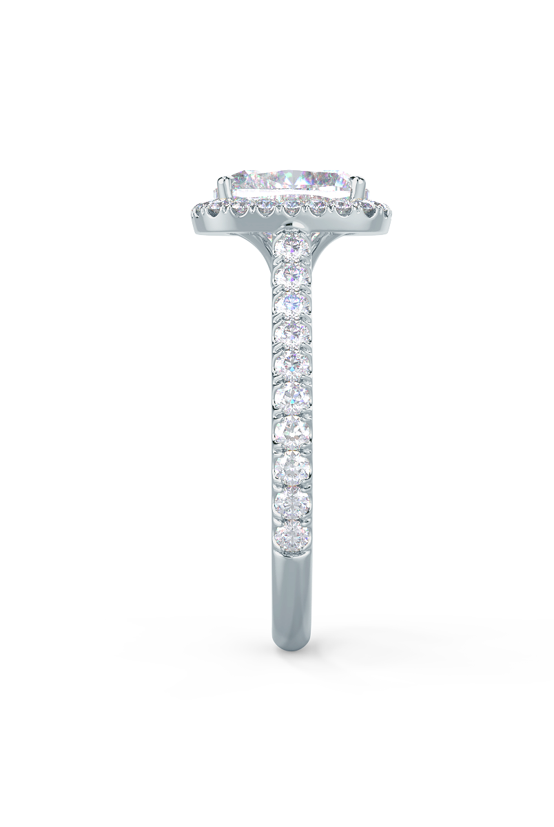 Cushion Cut Moissanite Ring