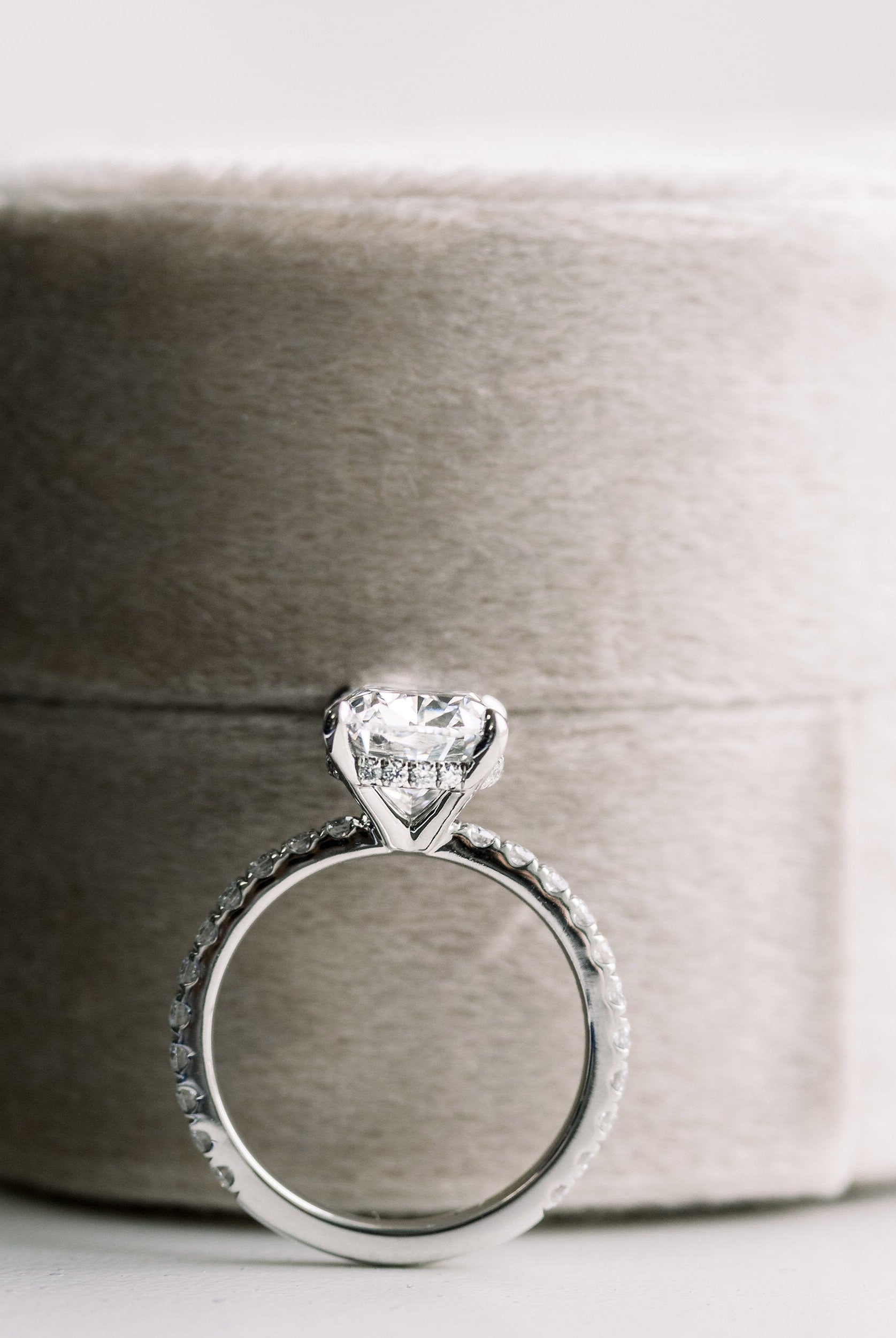 Cushion Moissanite Engagement Ring