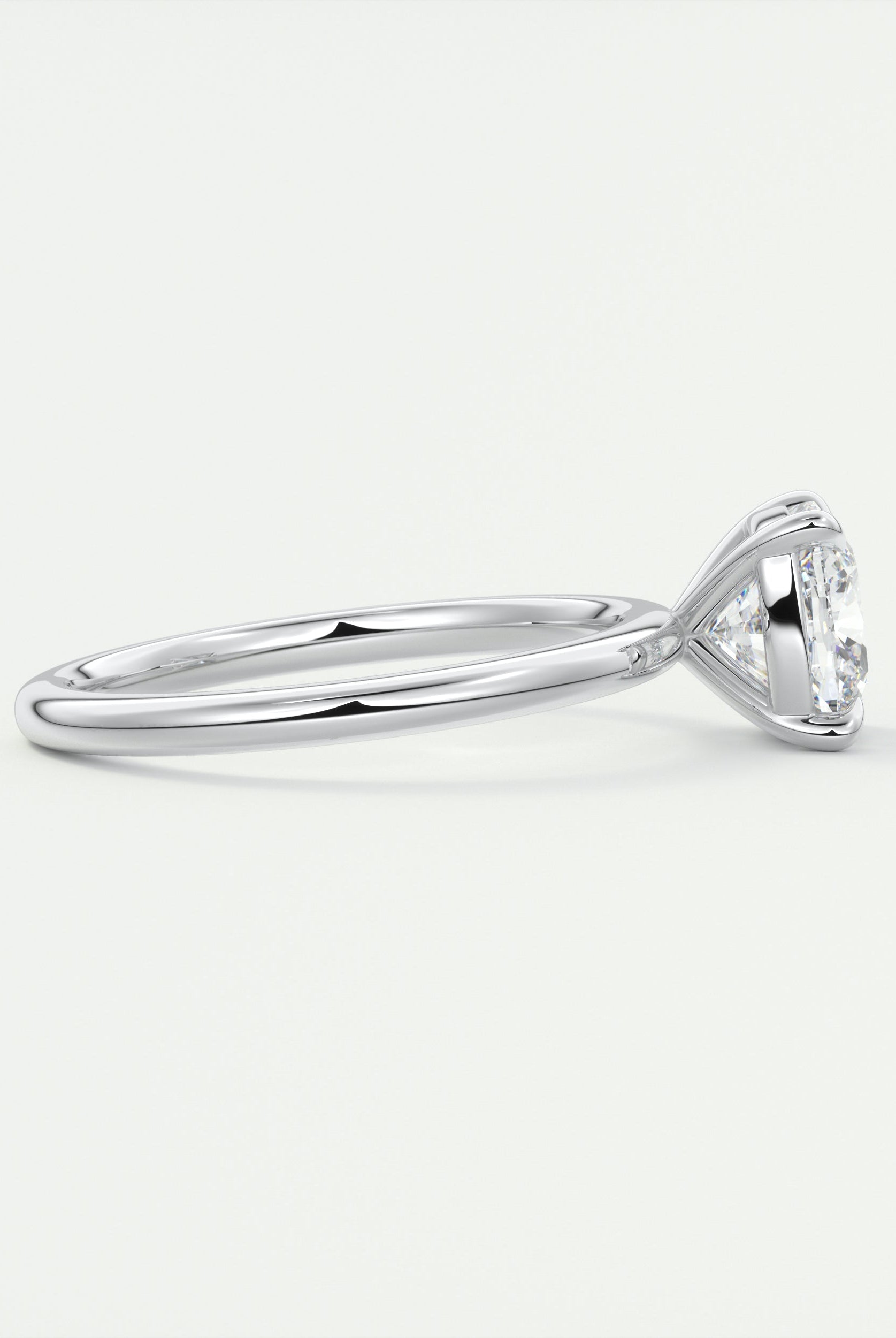 Cushion Solitaire Engagement Ring