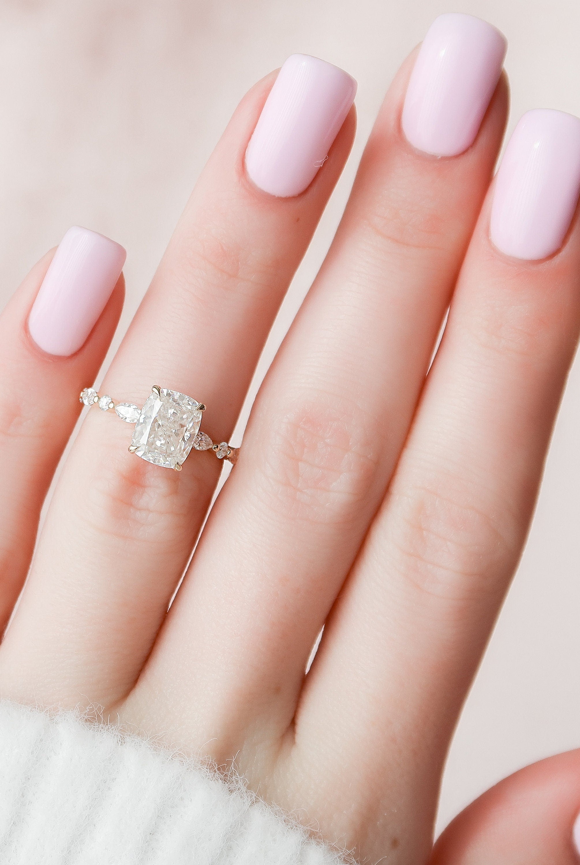 Cushion Bridal Ring