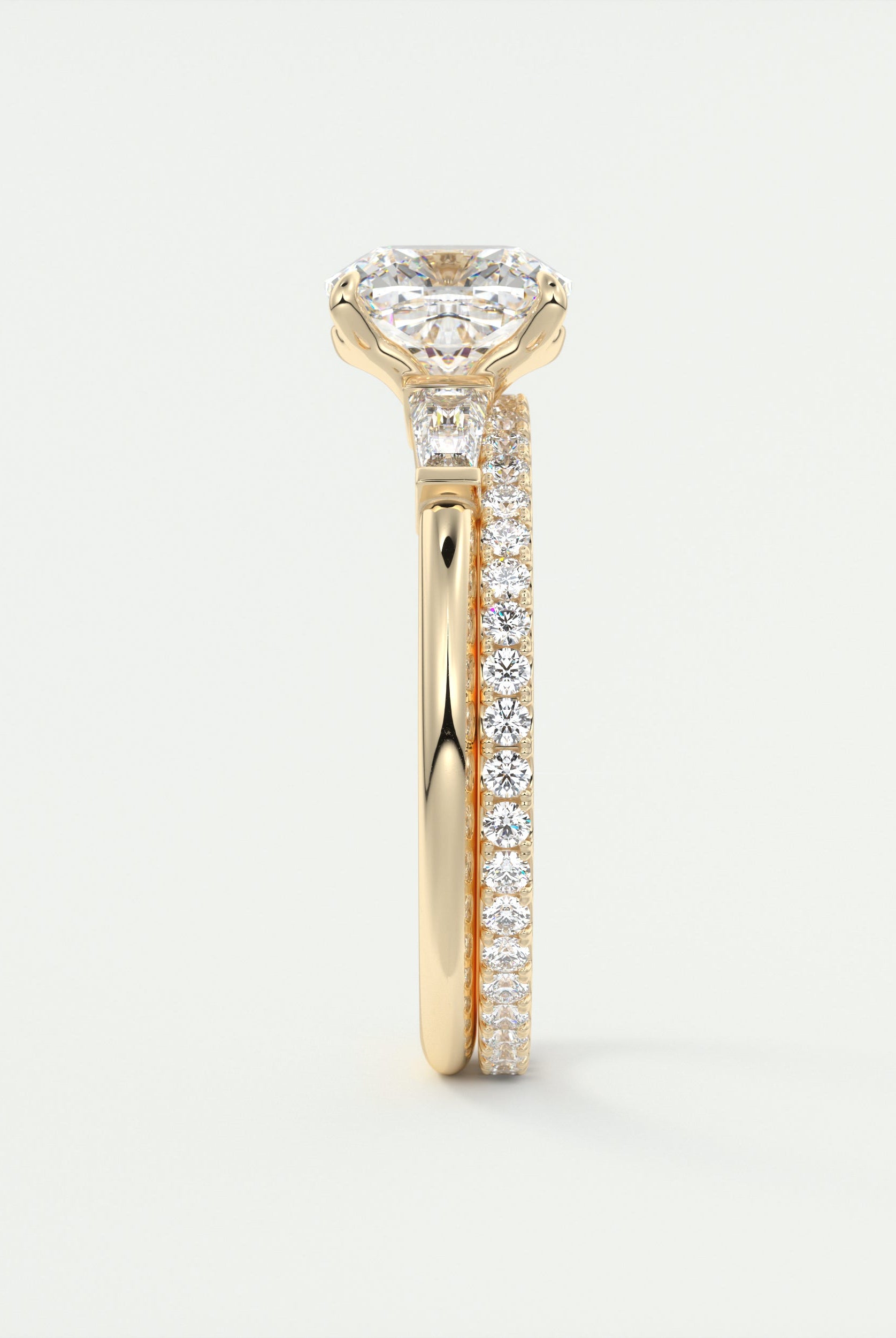 2CT Moissanite Engagement Ring