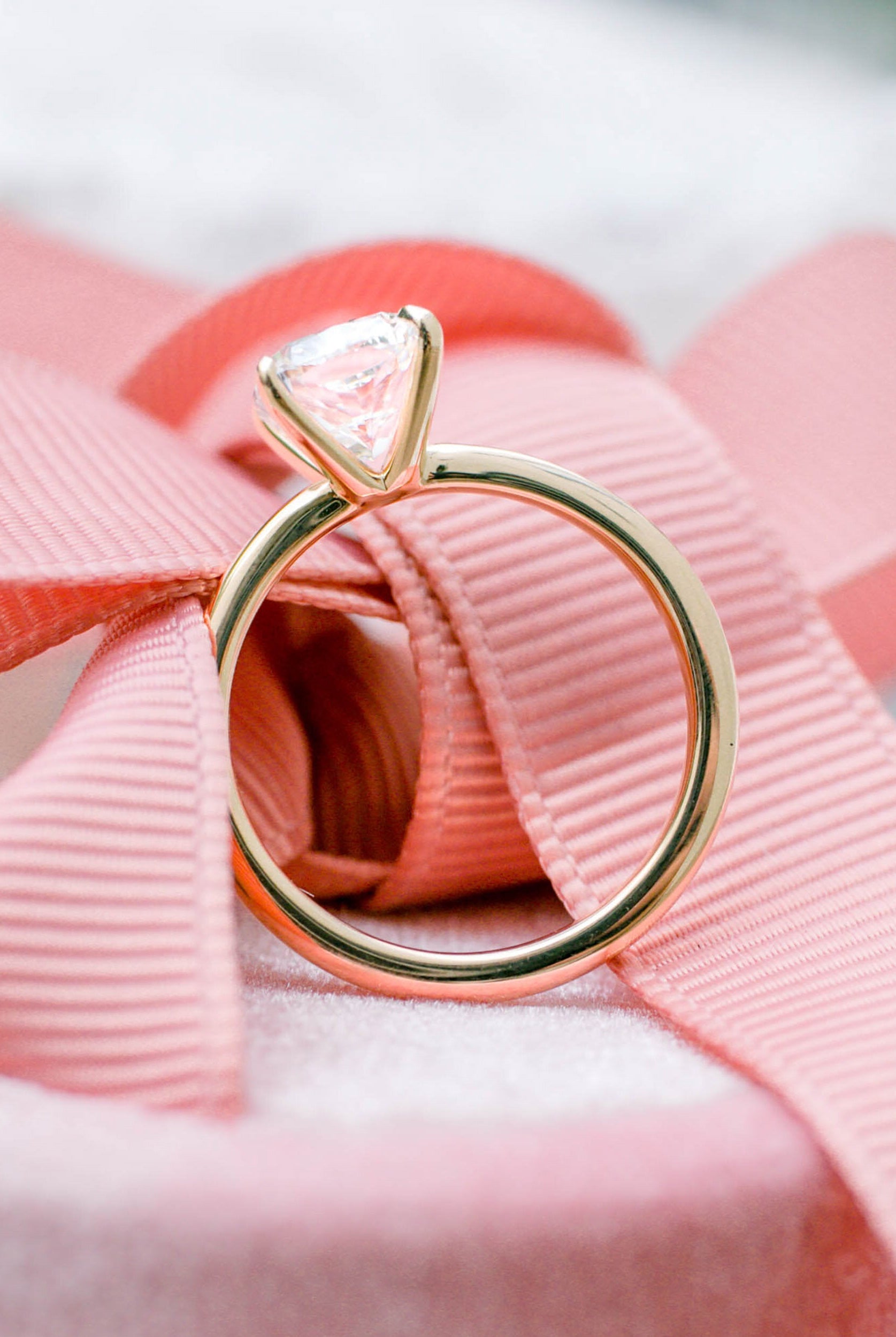 Solitaire Moissanite Ring