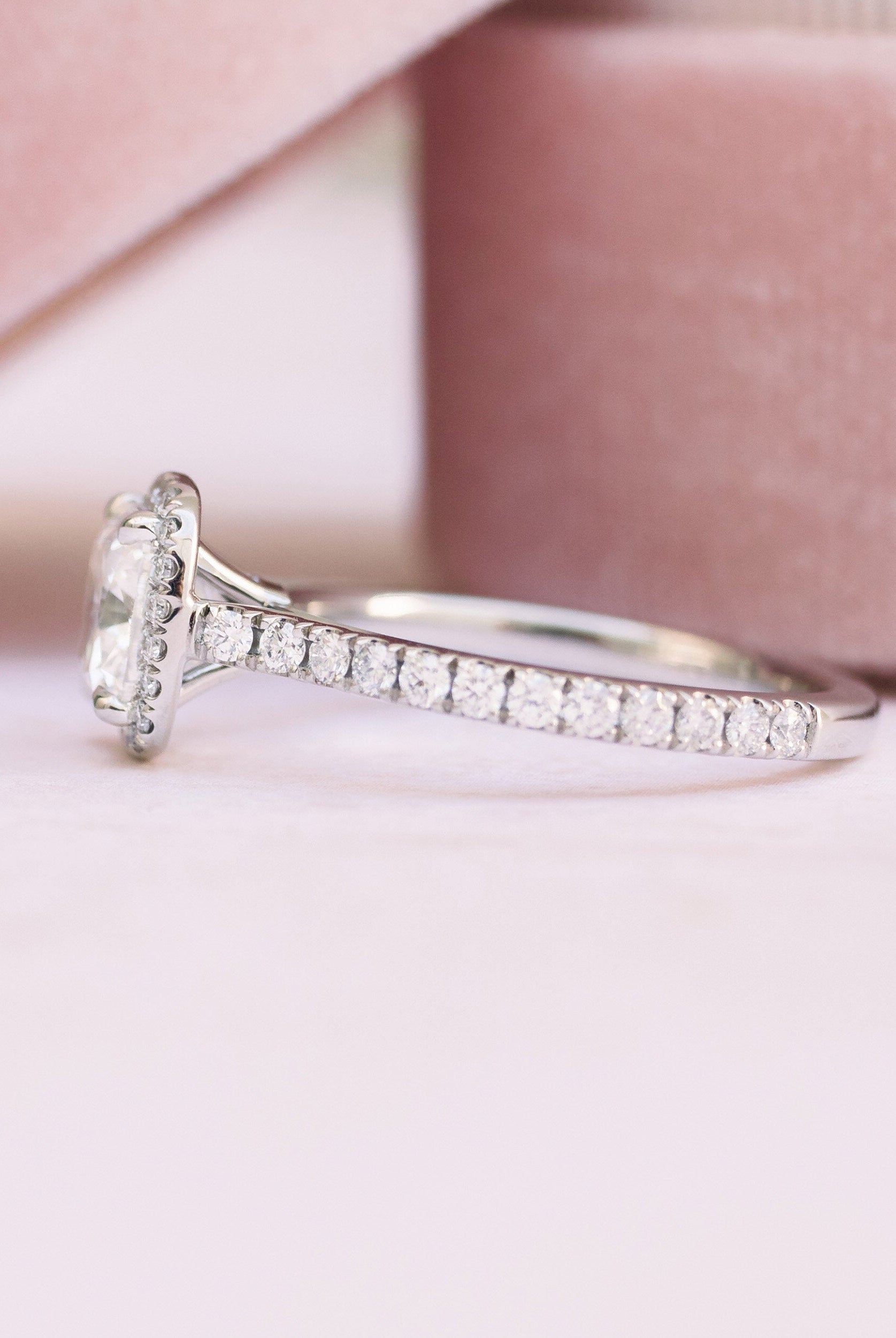 Pave Moissanite Ring