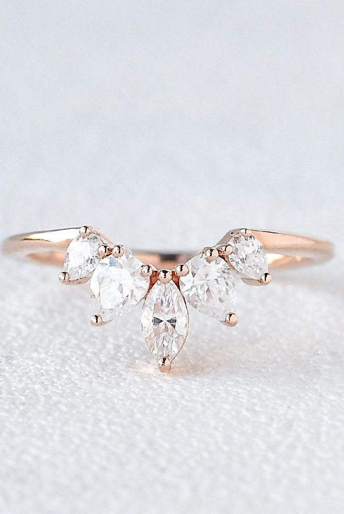 0-6-ct-marquise-and-pear-cut-cluster-moissanite-wedding-band
