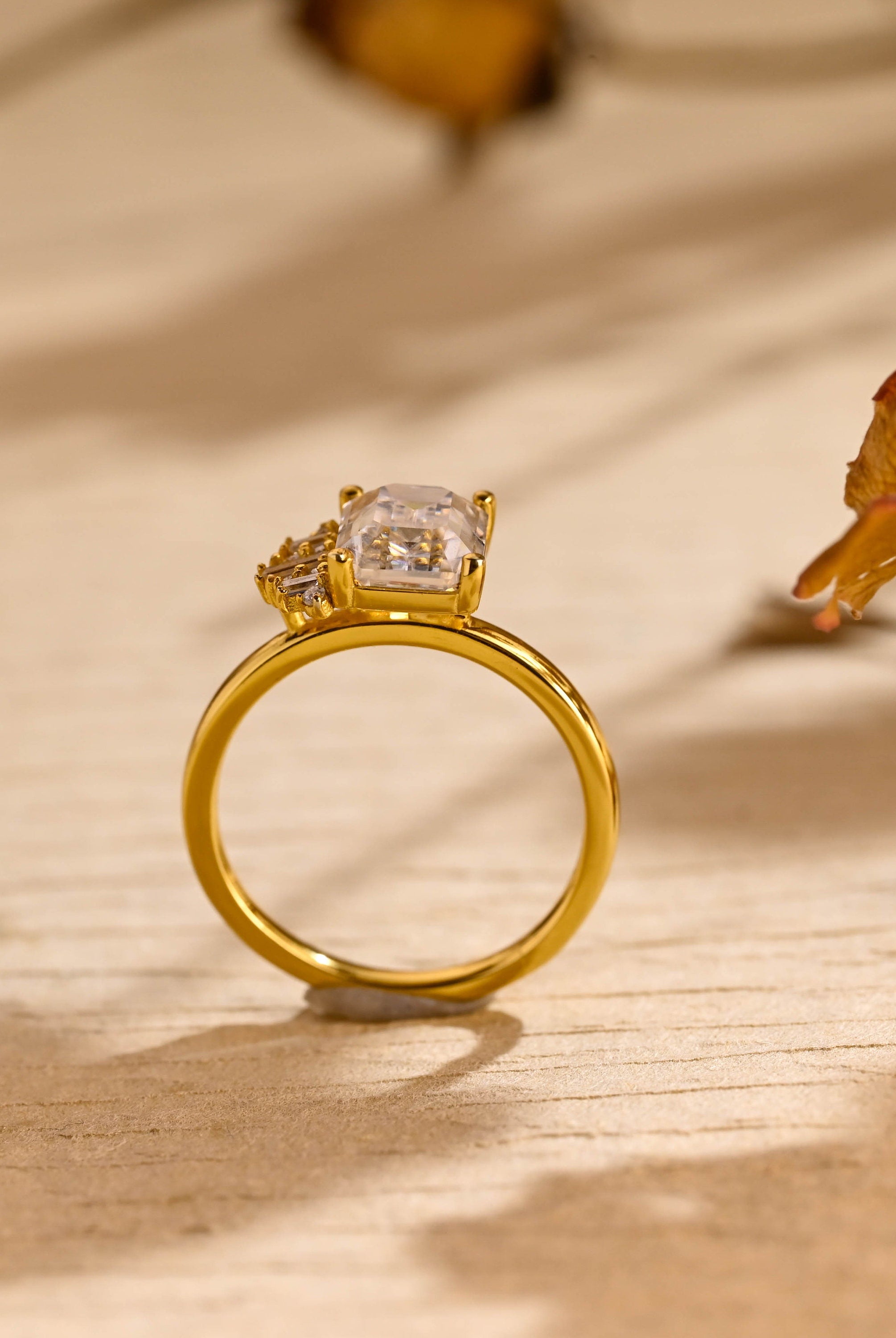 Luxury Moissanite Engagement Ring