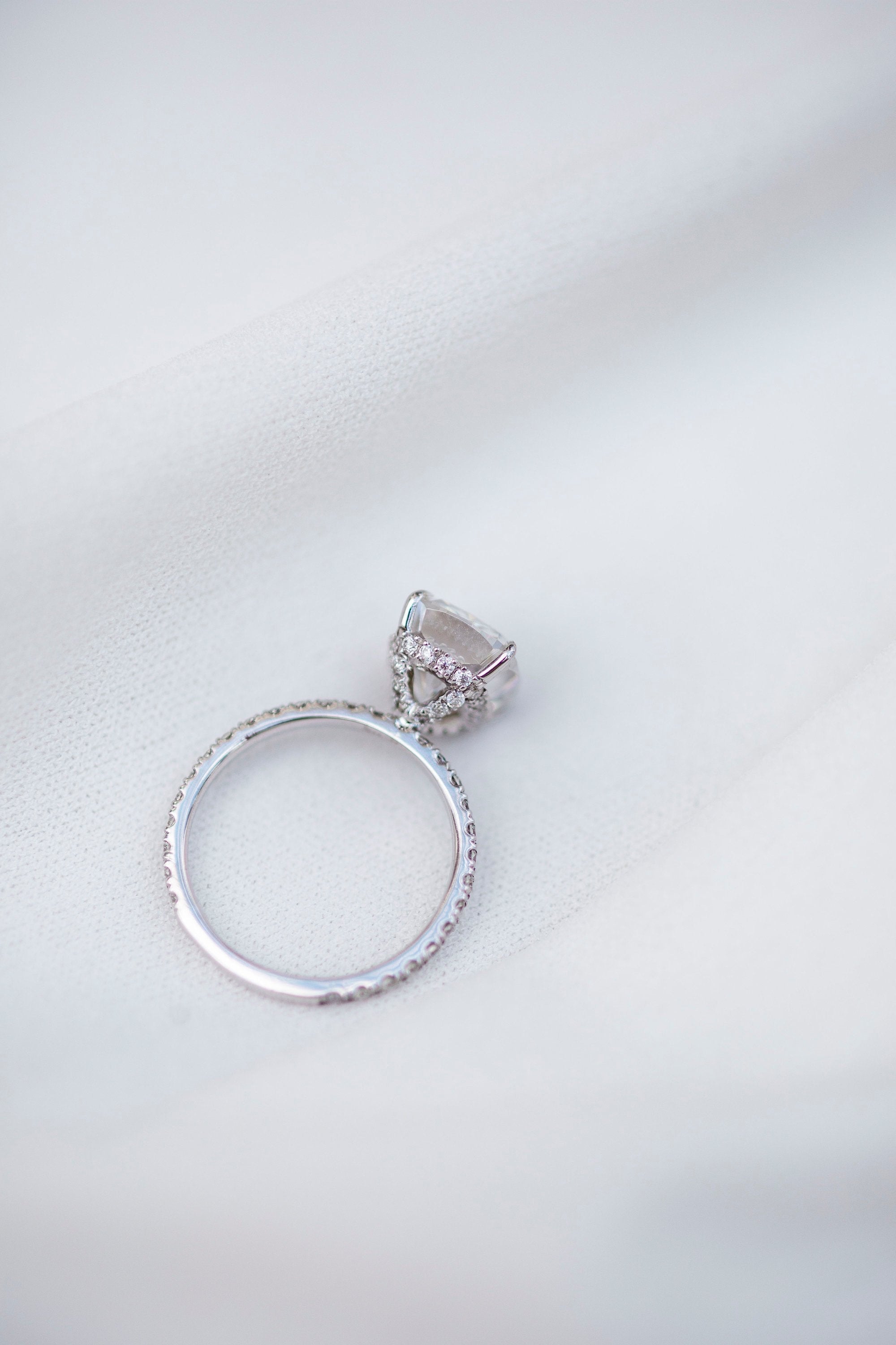 Elongated Cushion Engagement Ring for Women