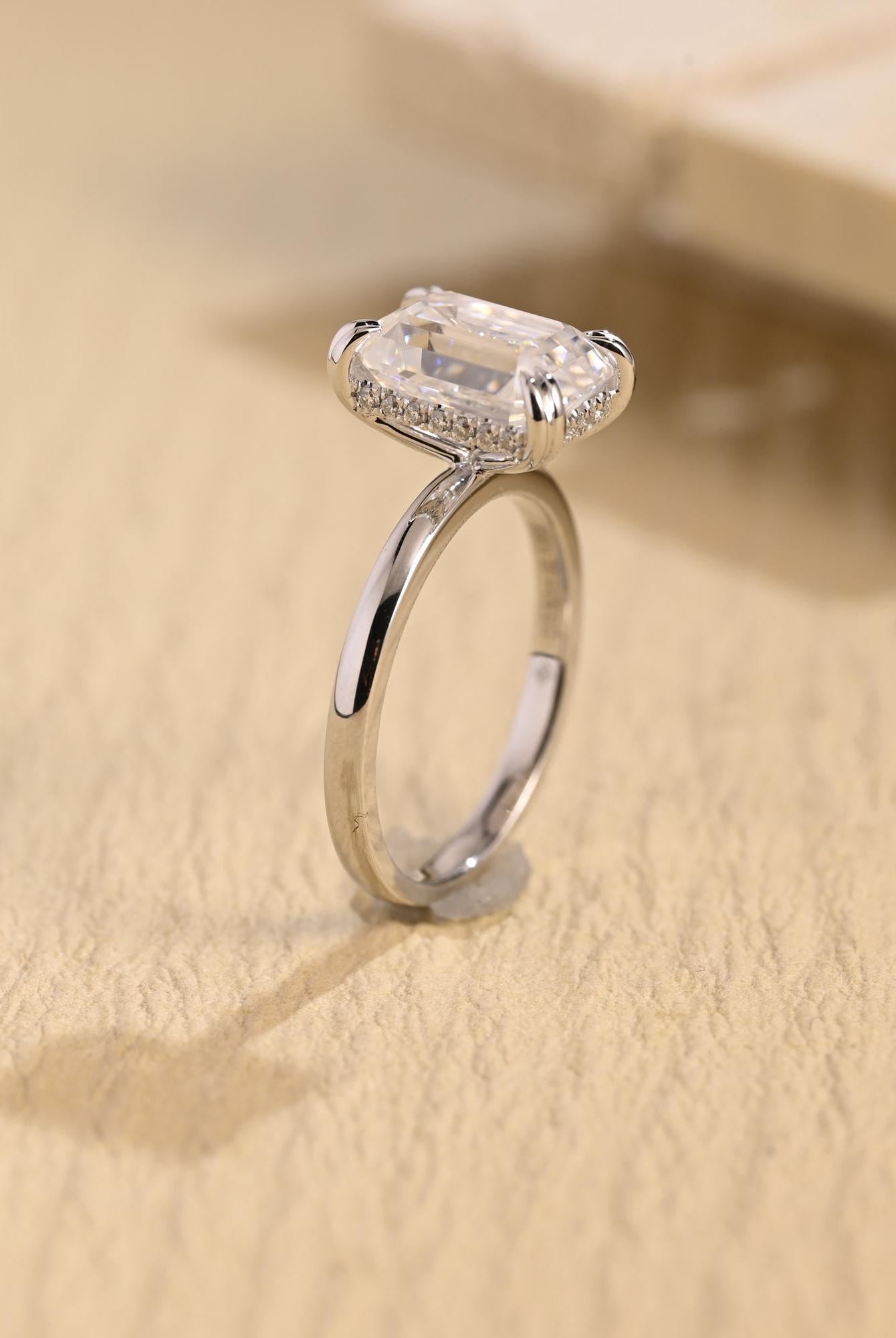 Unique Moissanite Ring