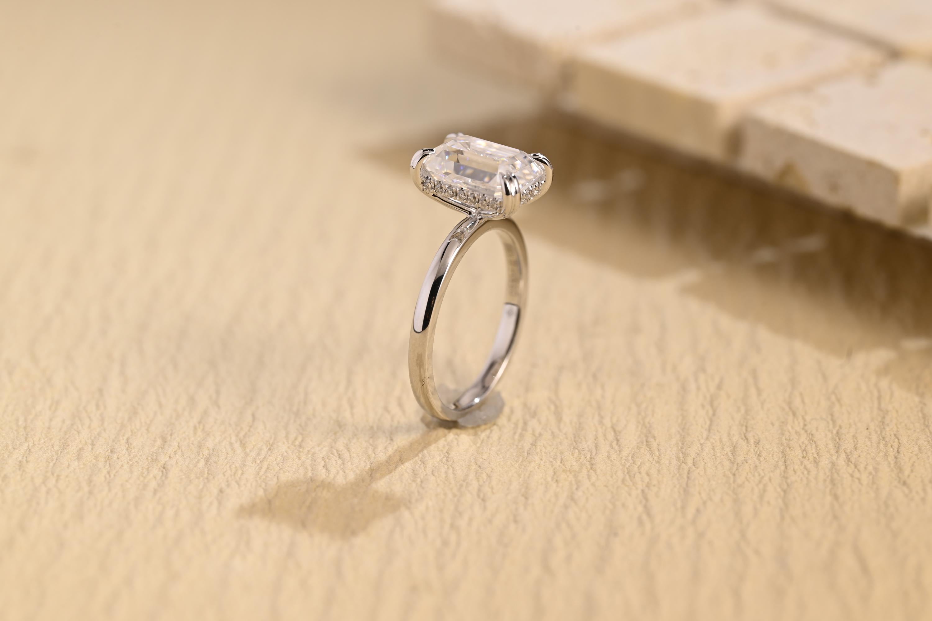 Unique Moissanite Ring