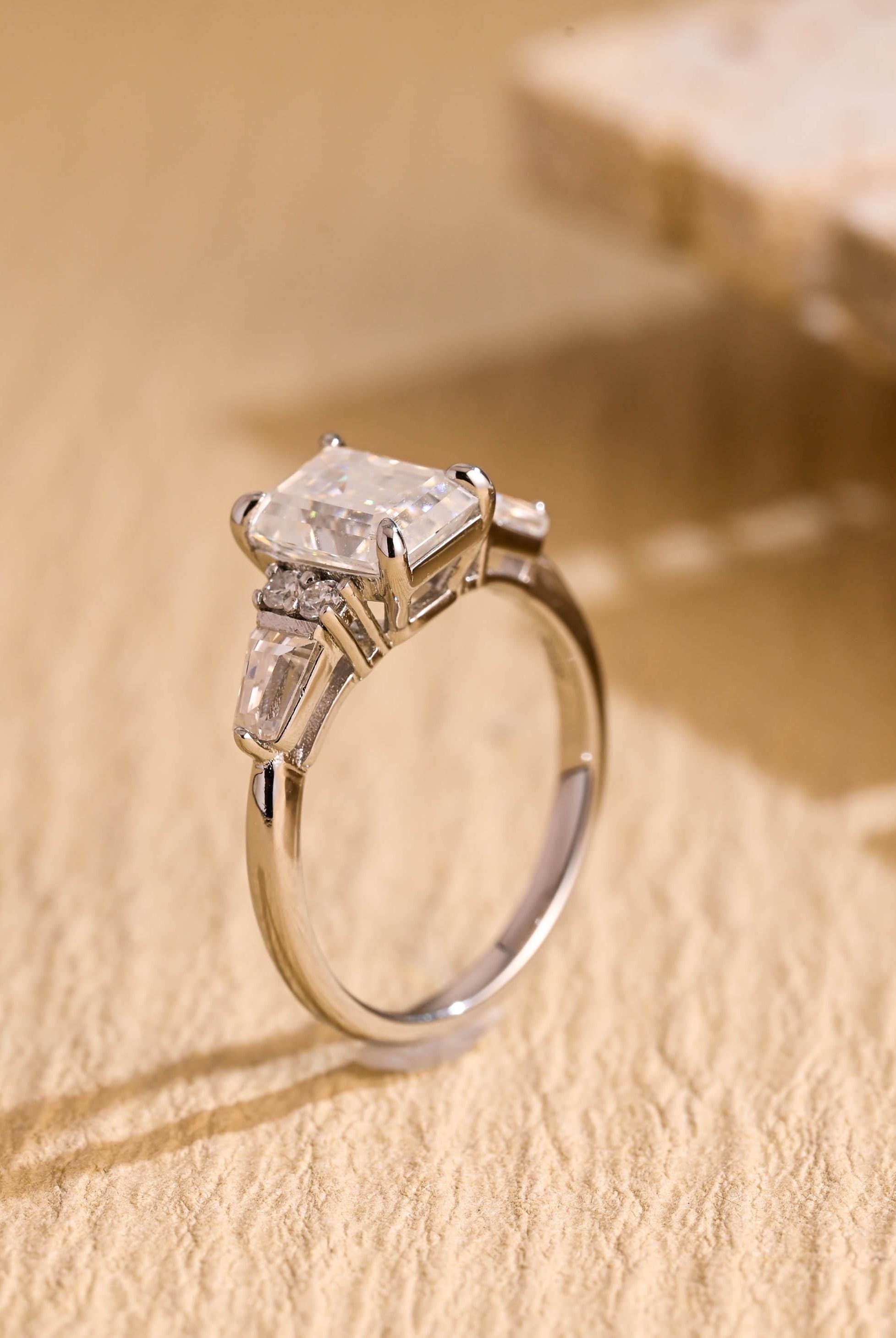 Vintage Inspired Moissanite Ring