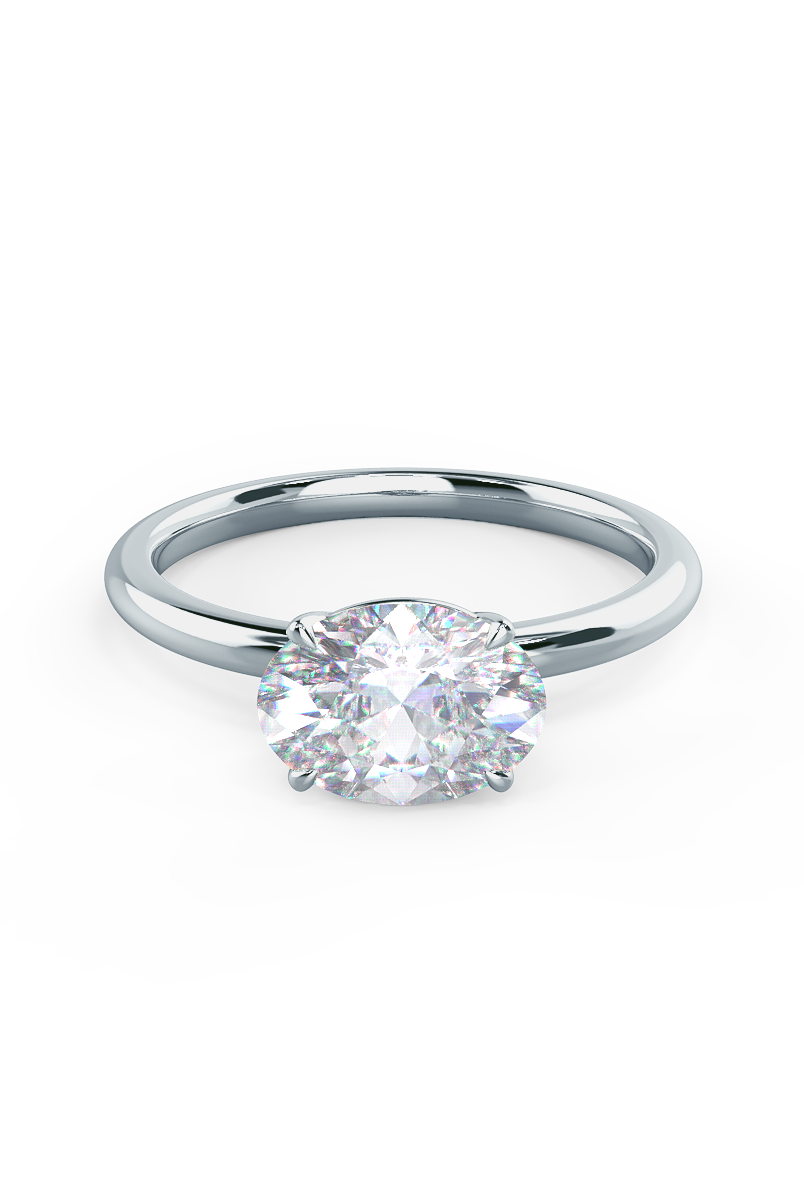 East West Solitaire Ring