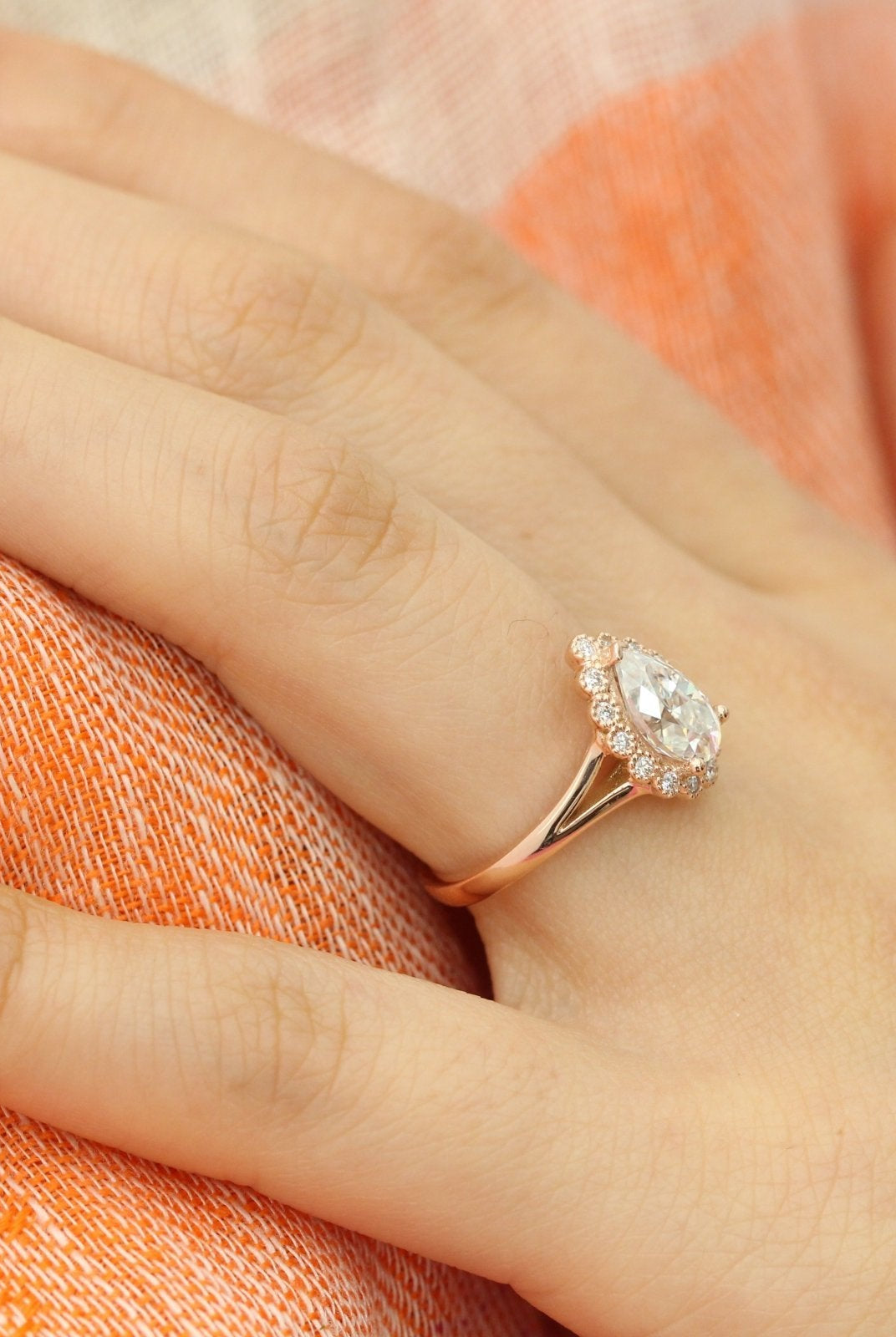 Pear Shaped Engagement Ring for Women