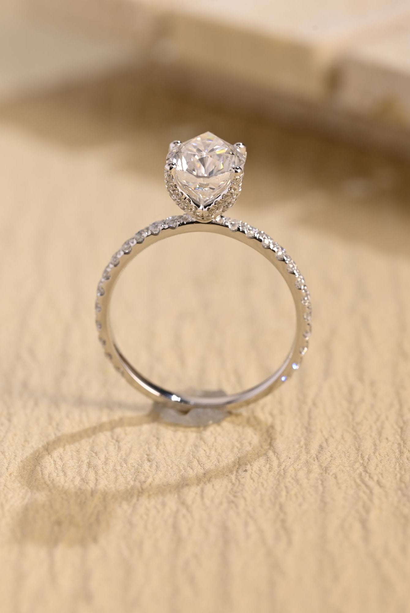 Pear Bridal Ring