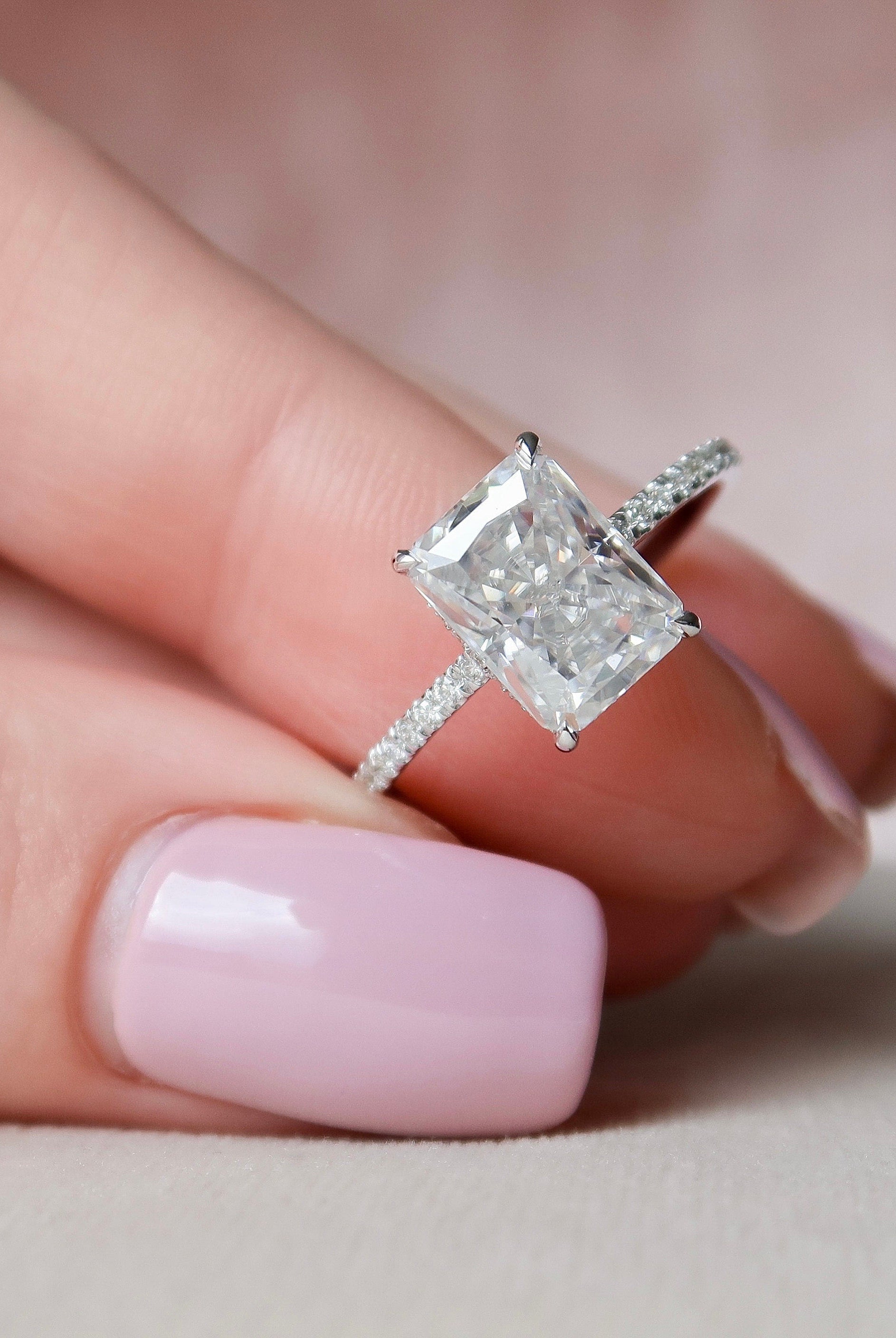 Radiant Solitaire Engagement Ring