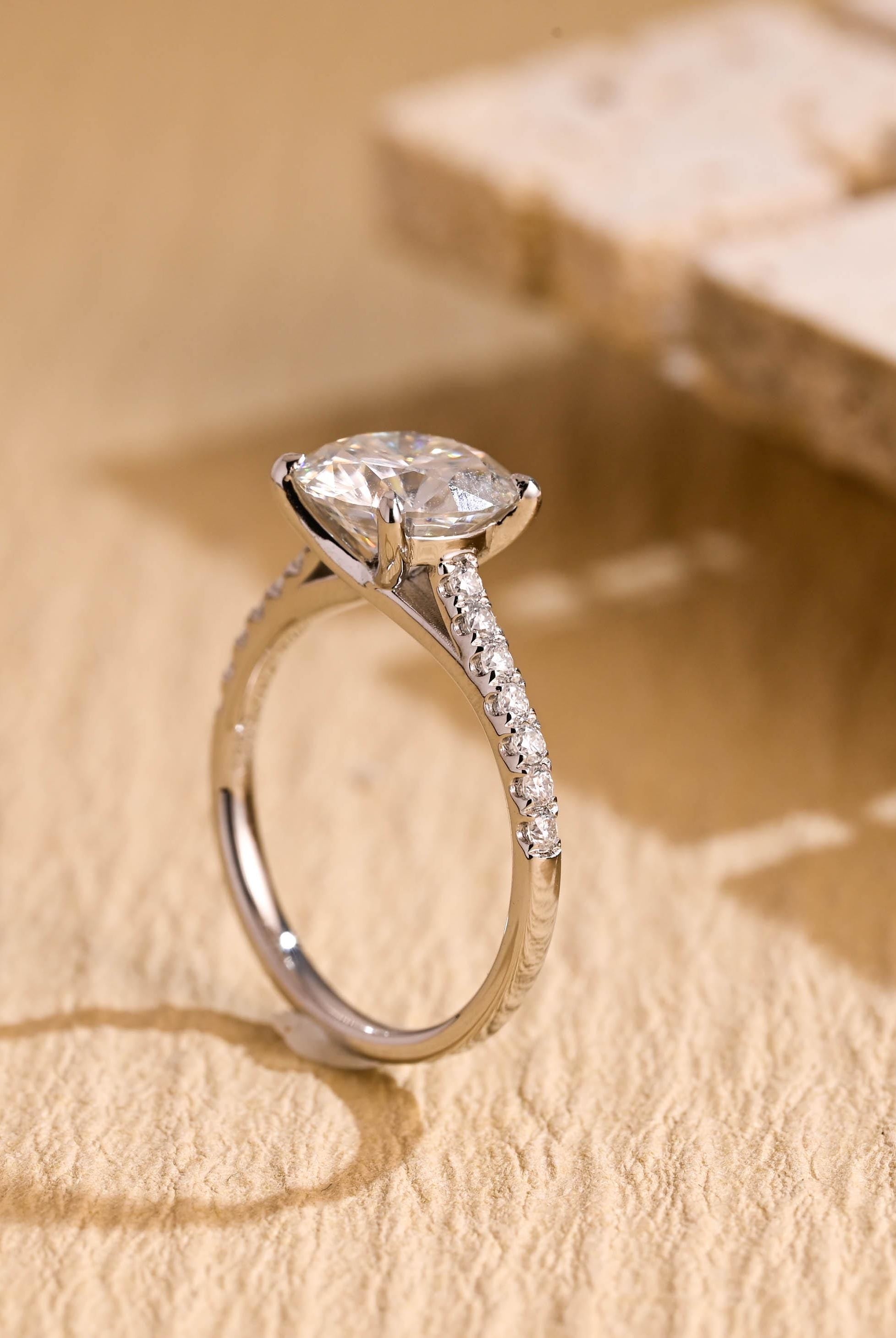 Affordable Moissanite Engagement Ring