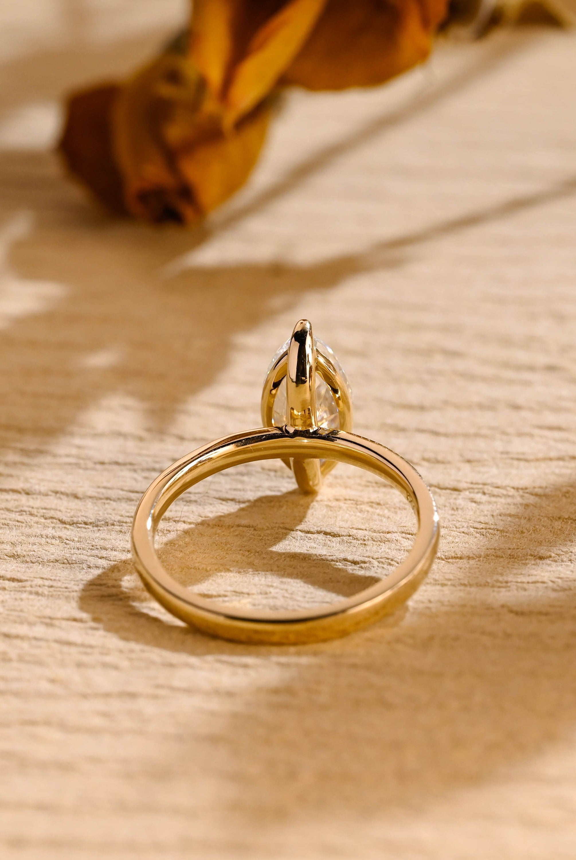 Diamond Solitaire Moissanite Ring