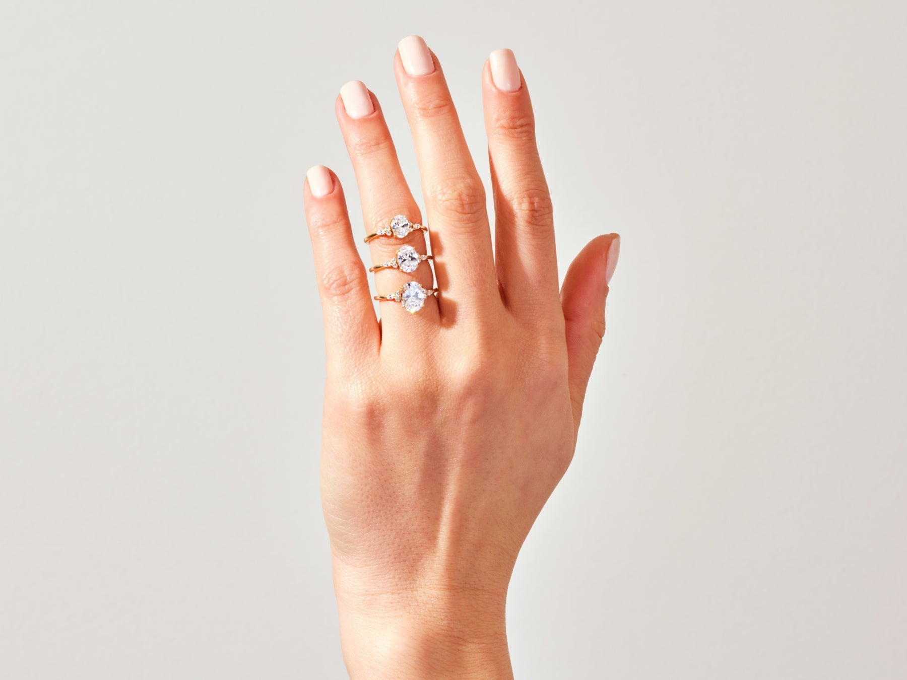 Oval Cut Moissanite Diamond Cluster engagement Ring For Women