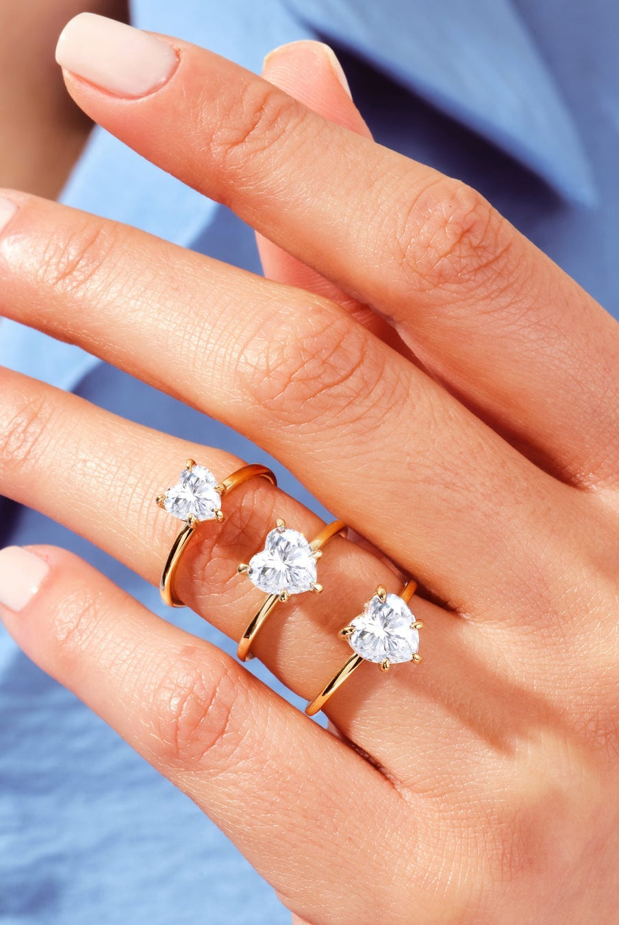 Heart Cut Moissanite Solitaire Diamond Engagement Ring For Women