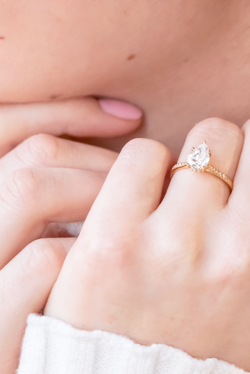 Moissanite engagement trends