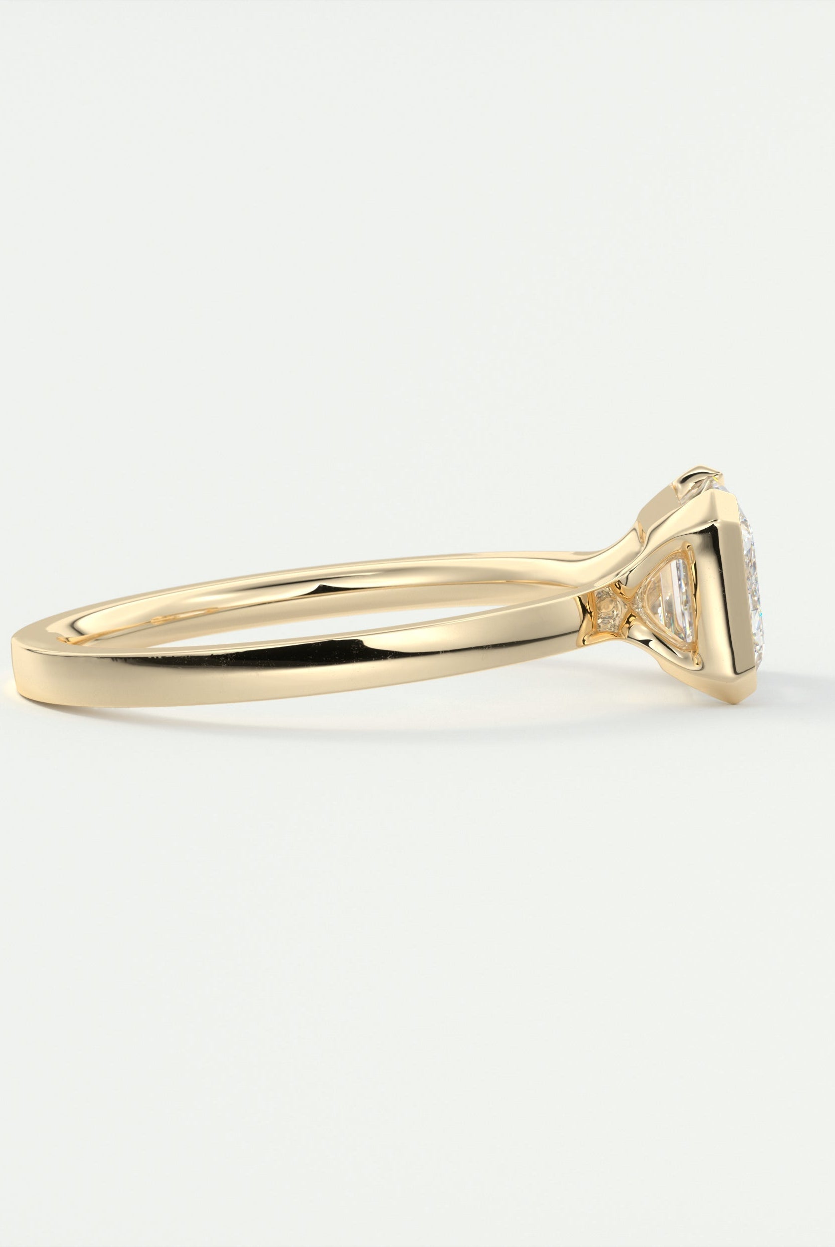 East West Moissanite Ring