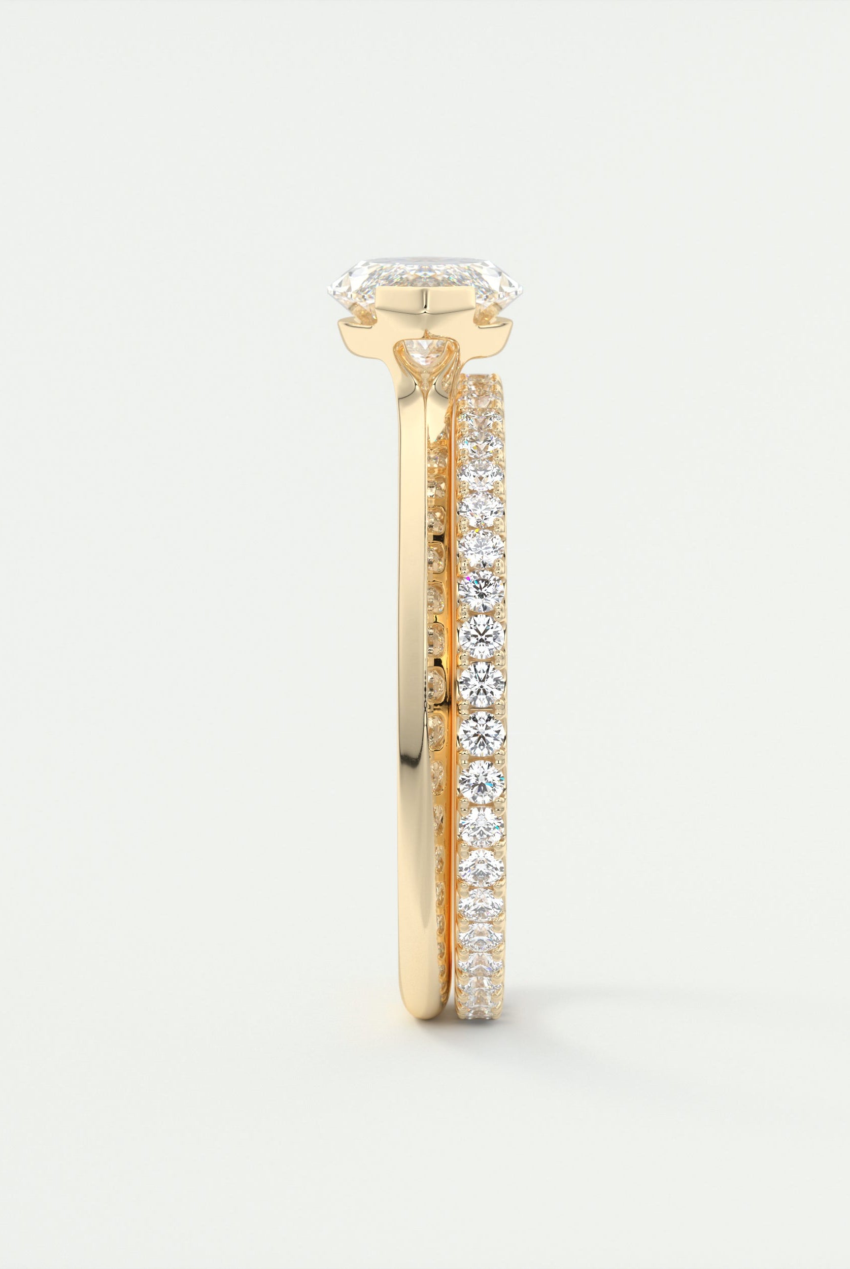 Marquise Cut Moissanite Ring