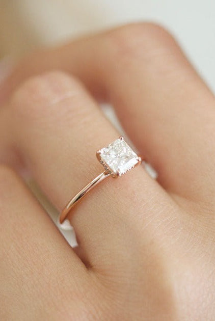 1.02 Carat Moissanite Engagement Ring