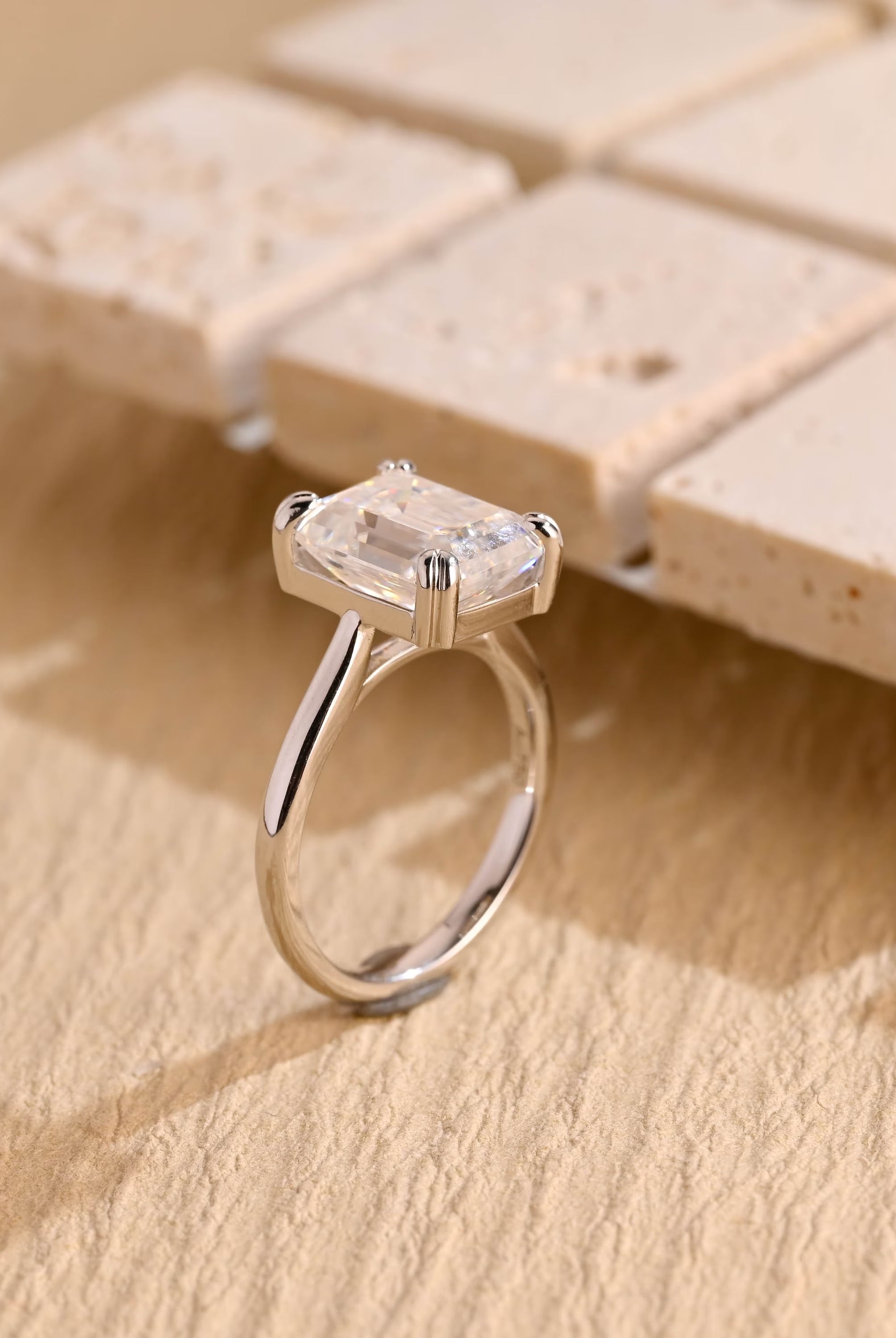 Emerald Solitaire Ring