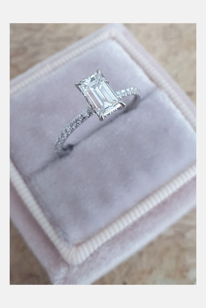 Moissanite Diamond Engagement Ring