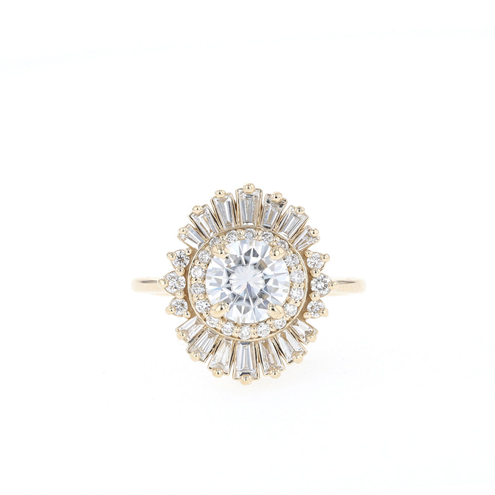 Round Halo Diamond Style Ring