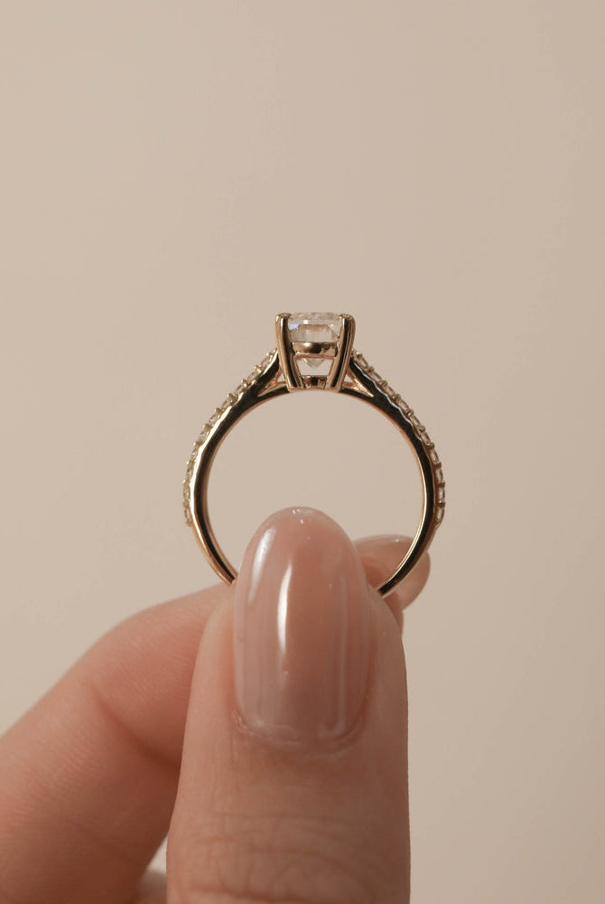 1.20 Carat Moissanite Engagement Ring