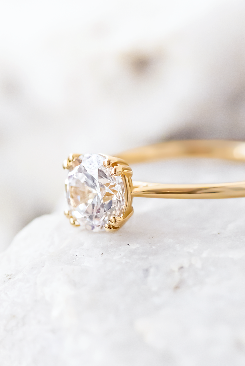 Round Solitaire Engagement Ring