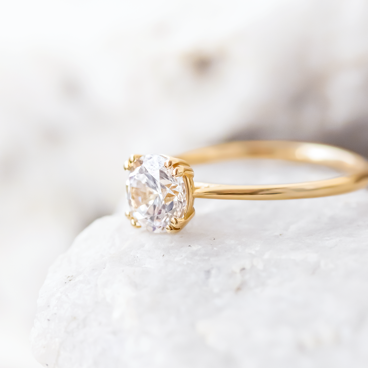 Round Solitaire Engagement Ring