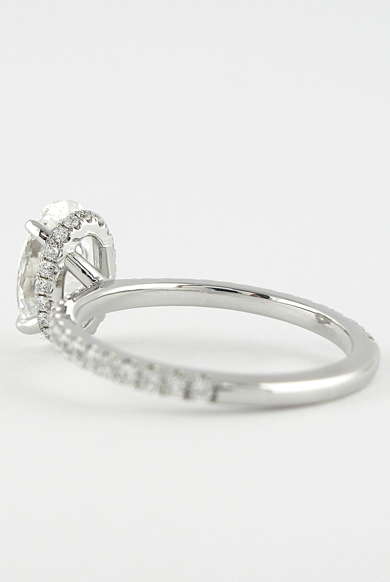 Oval Diamond Alternative Ring