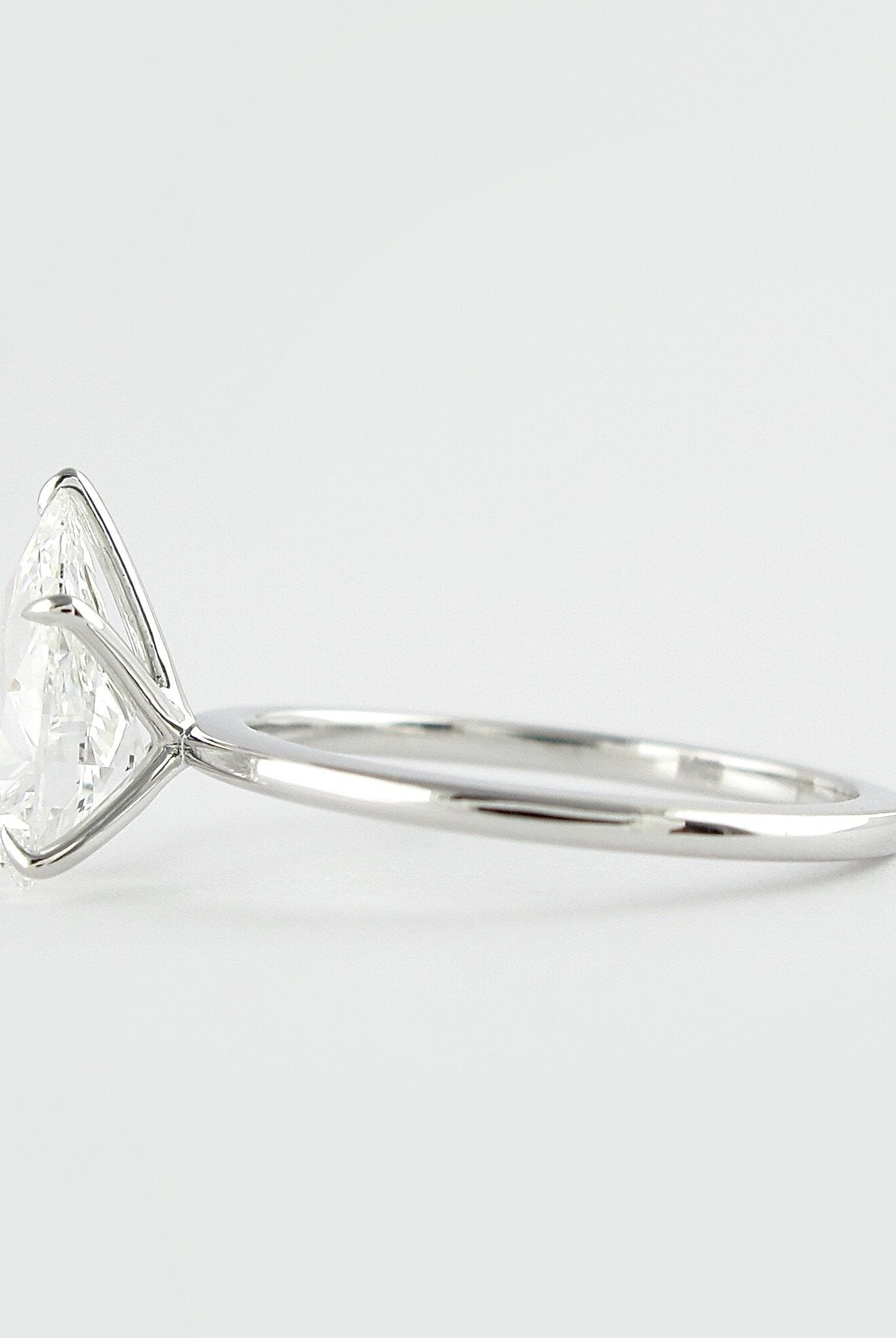 Moissanite Solitaire Engagement Ring