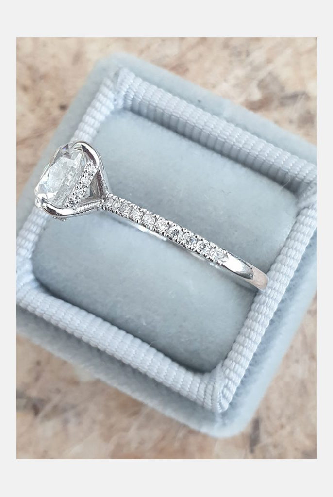 Cushion Moissanite Ring