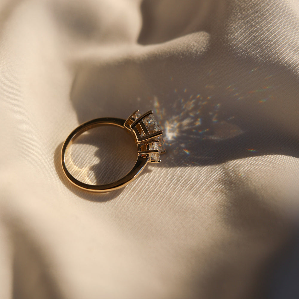 1.70 Carat Moissanite Engagement Ring