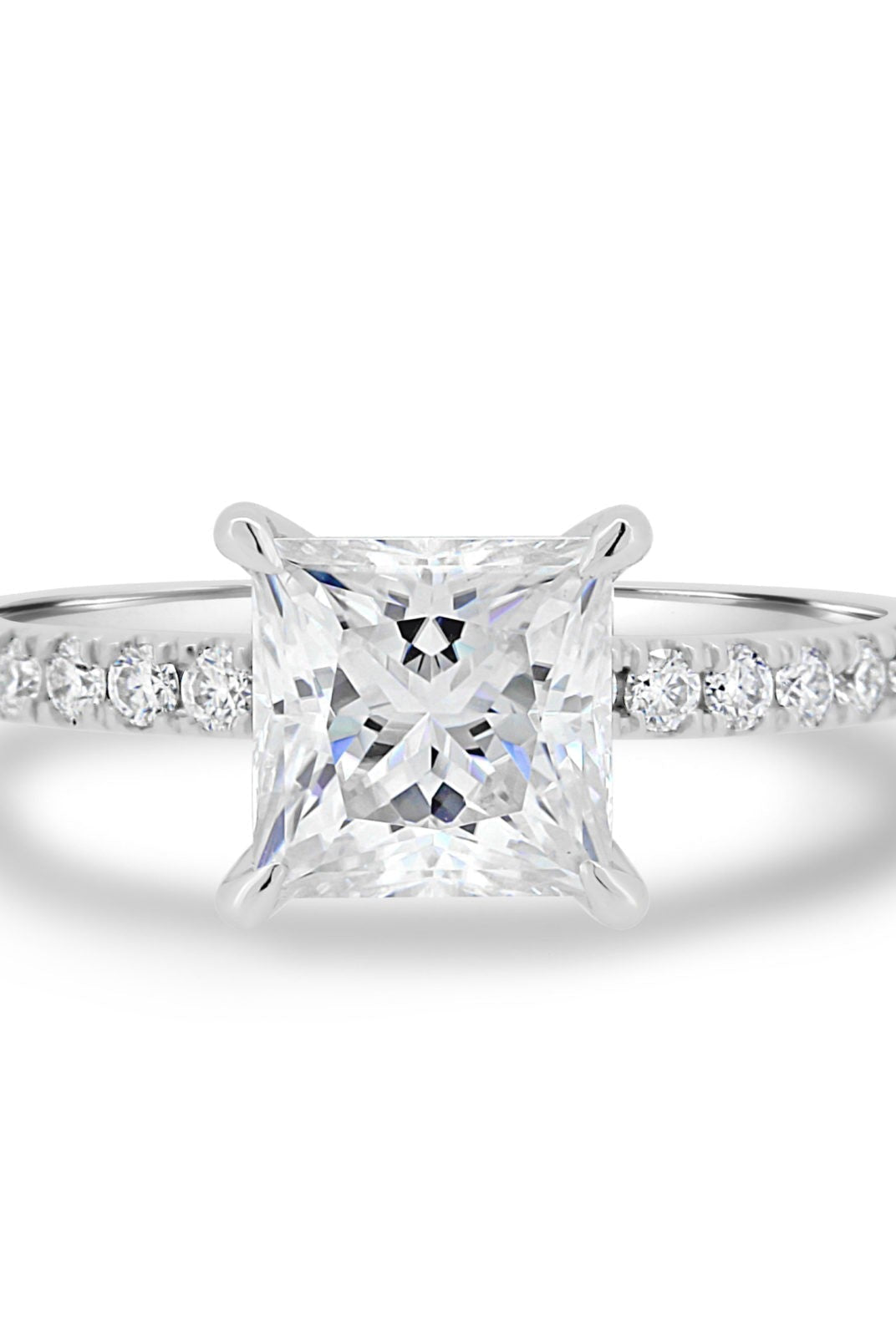 Moissanite Solitaire Engagement Ring