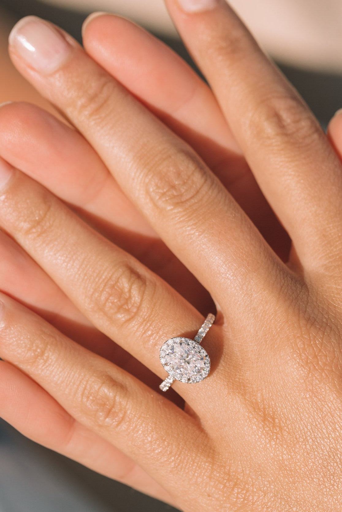 Oval Moissanite Ring