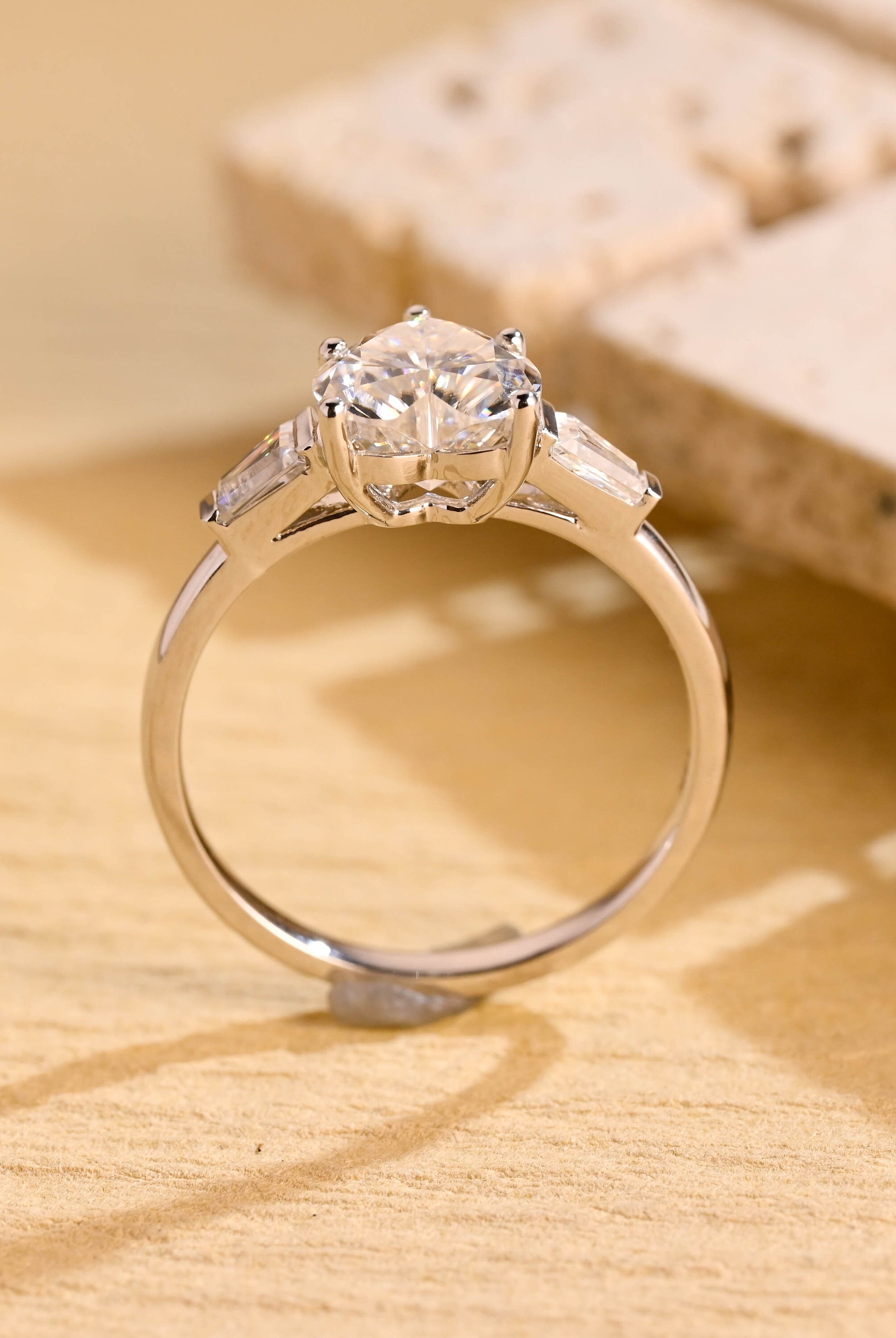 Three Stone Engagement Ring