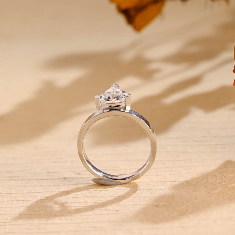 Trillion Cut Proposal Ring