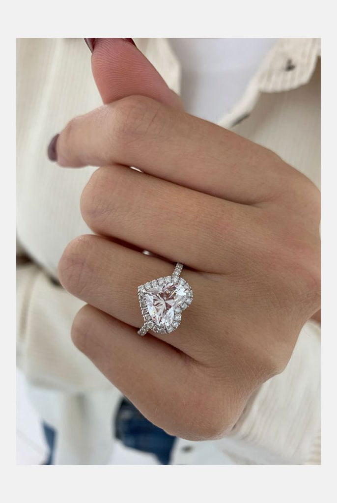 2 Carat Moissanite Engagement Ring