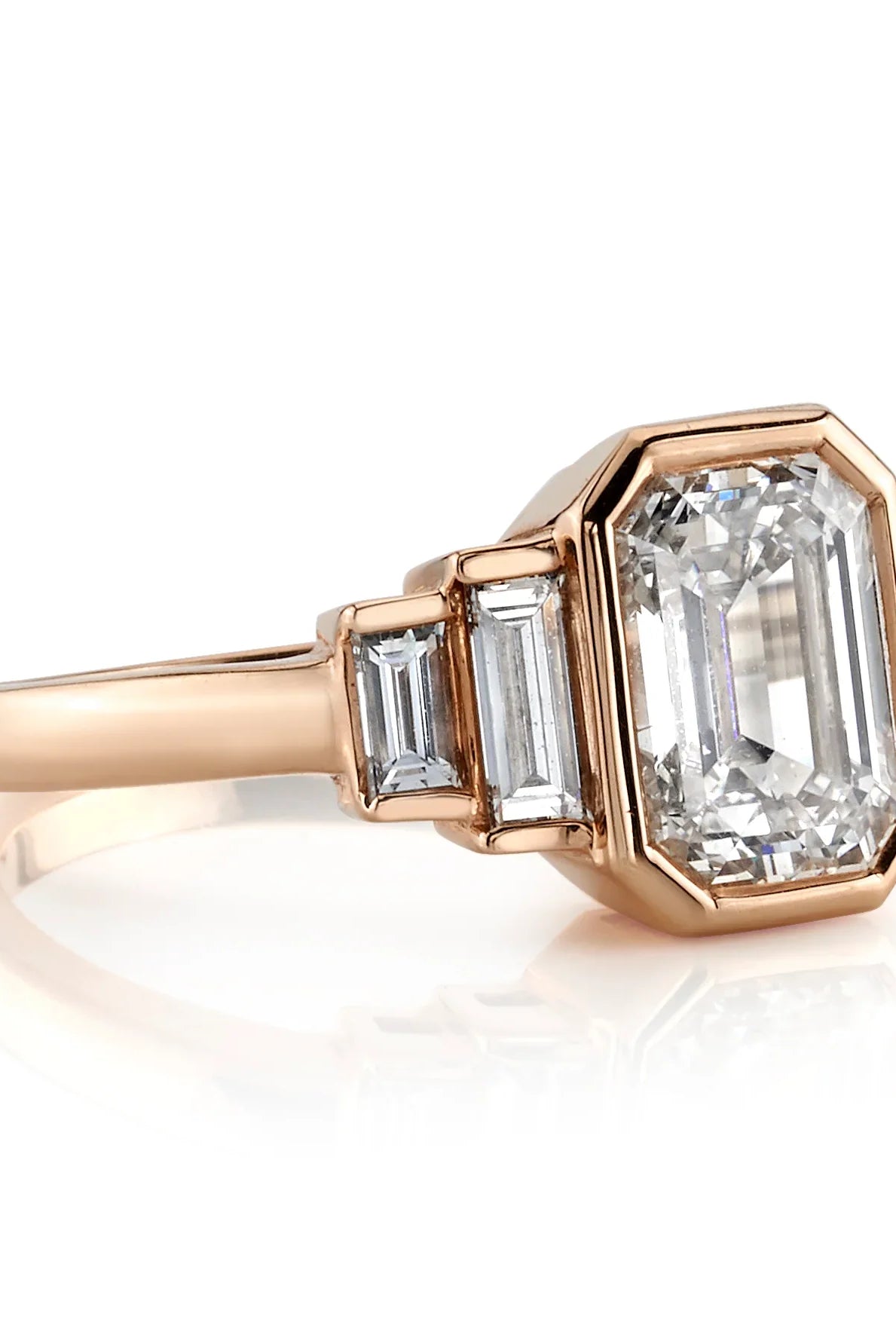 Five Stone Moissanite Engagement Ring