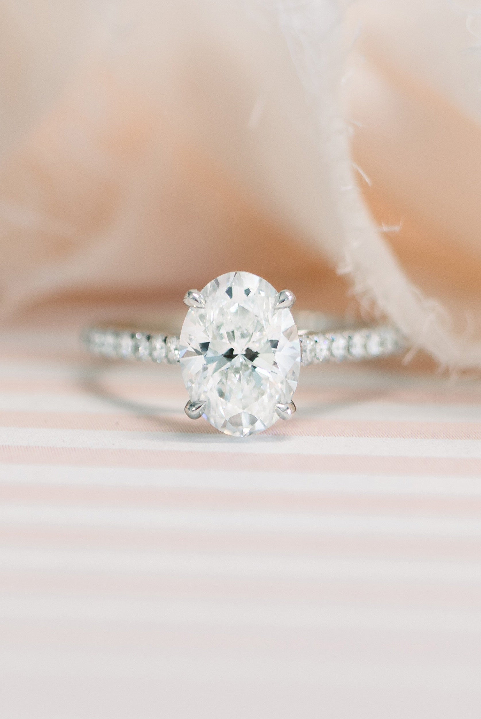 Trellis Setting Engagement Ring