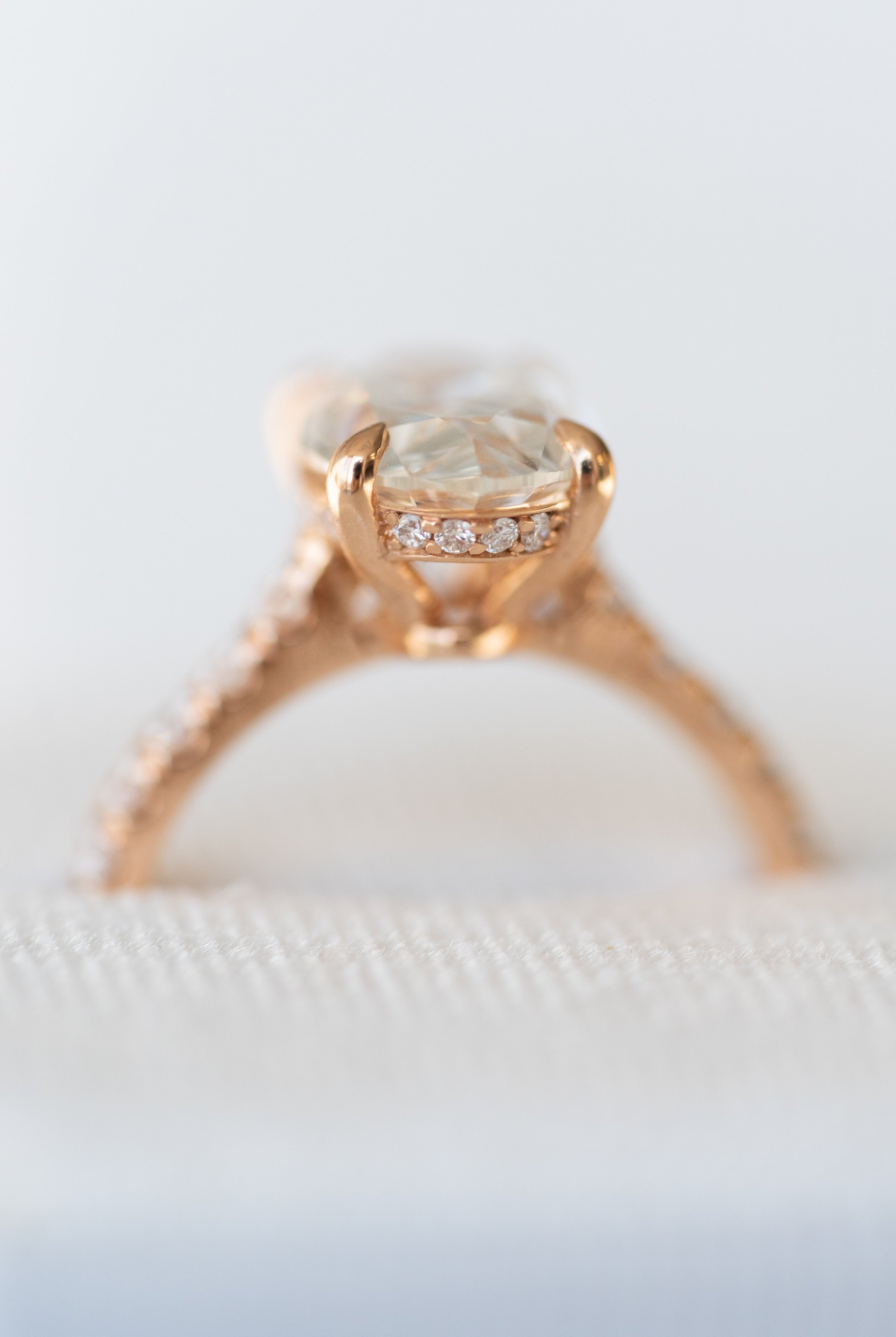 Oval Moissanite Engagement Ring